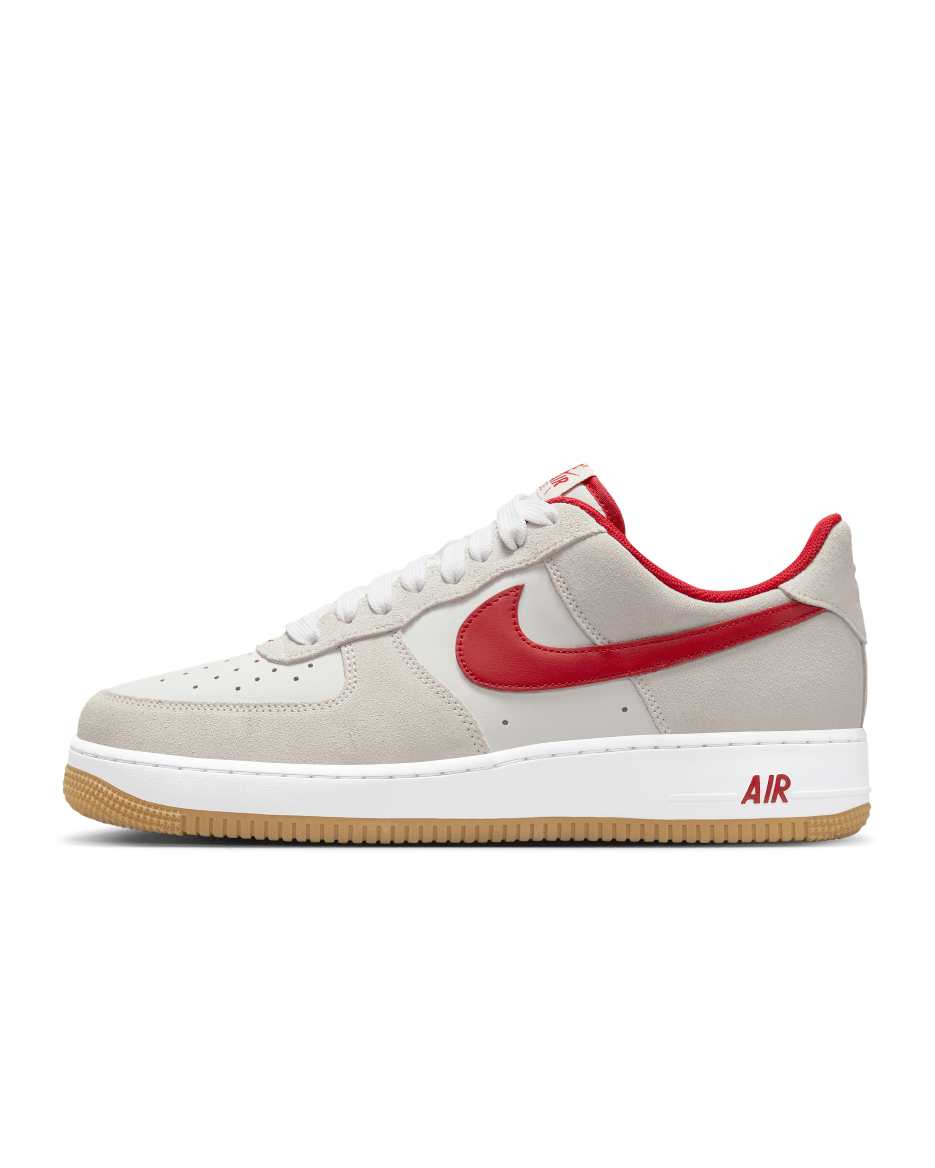 Nike Air Force 1 '07 LV8 男鞋 - Summit White/白色/Gum Yellow/Varsity Red