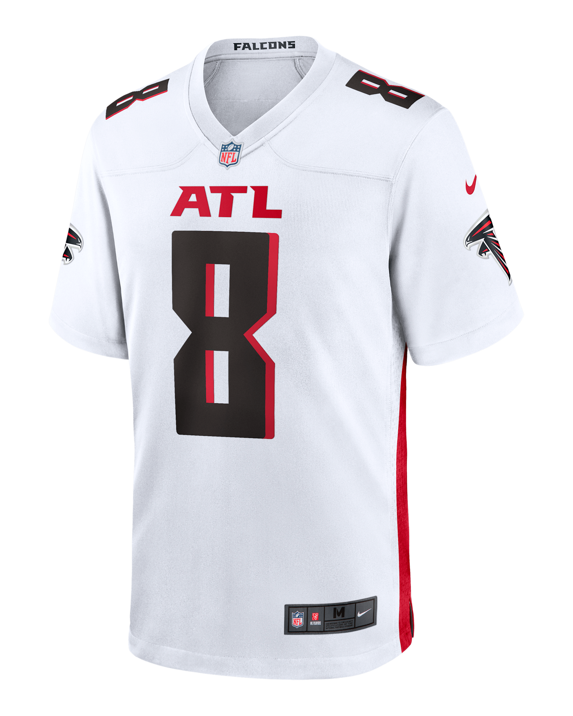 Jersey Nike de la NFL Game para hombre Kyle Pitts Sr. Atlanta Falcons - Blanco