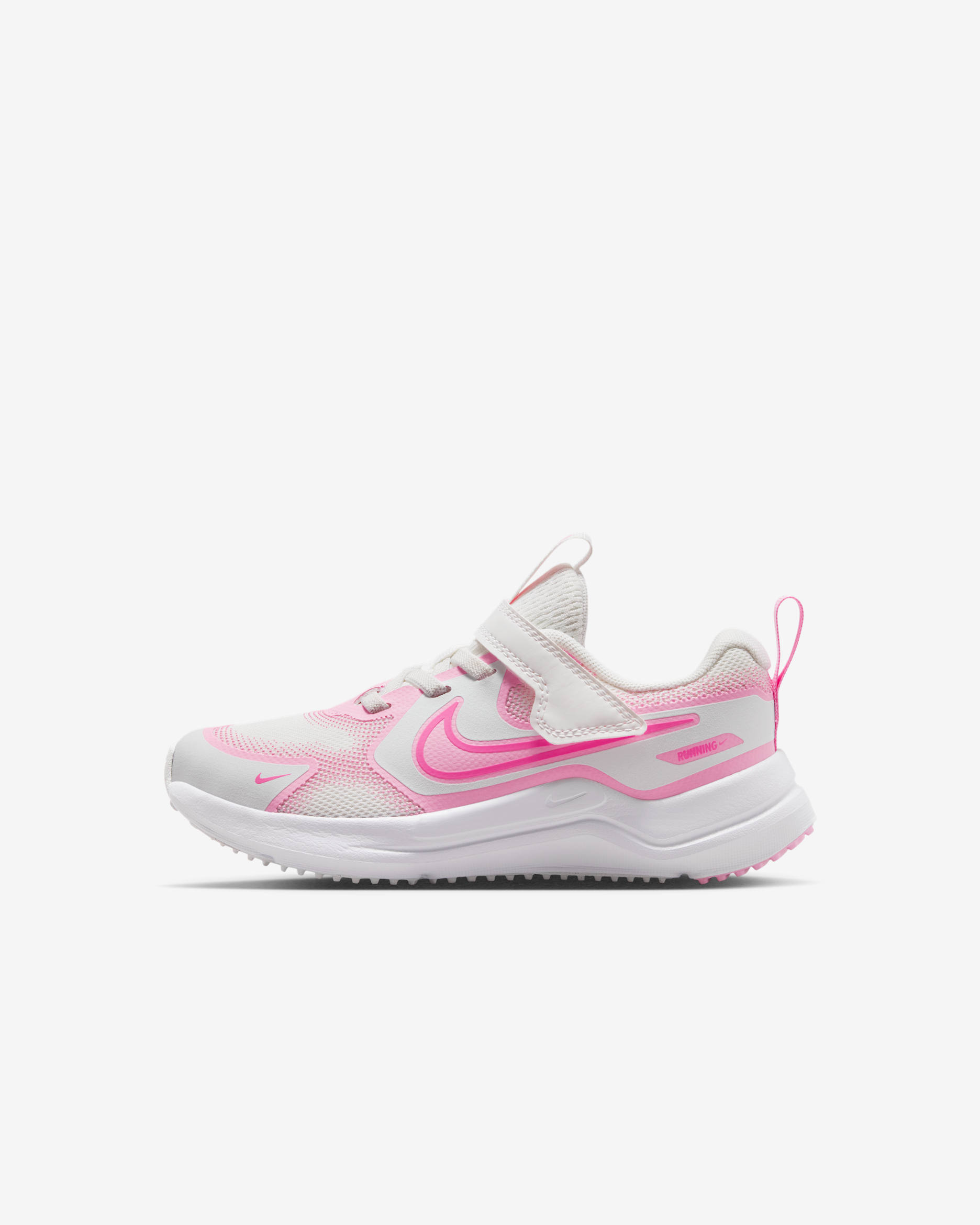Nike Cosmic Runner Younger Kids' Shoes - Summit White/Pink Rise/Photon Dust/Playful Pink