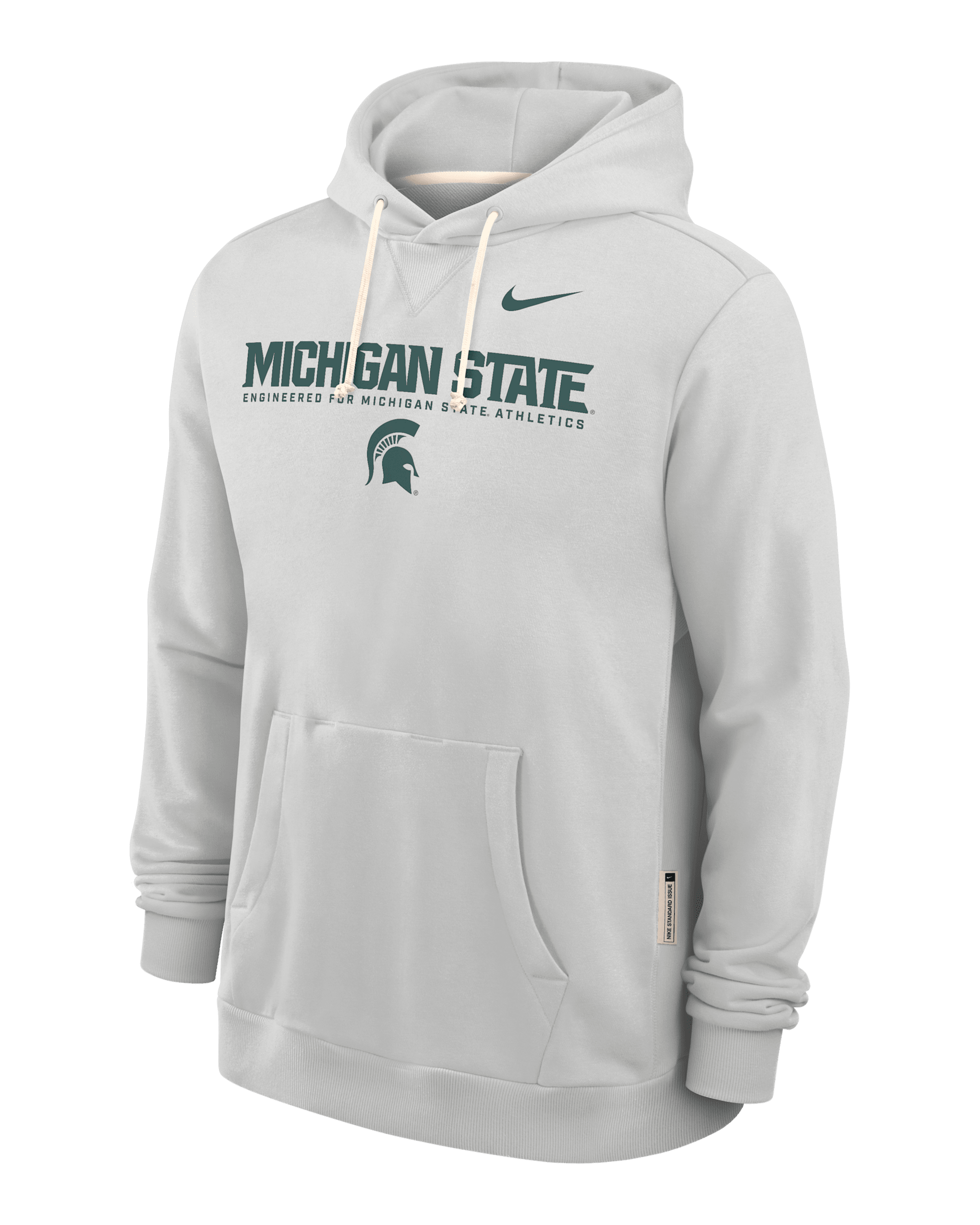 Michigan State Sideline Men's Nike Dri-FIT College Pullover Hoodie - Grey
