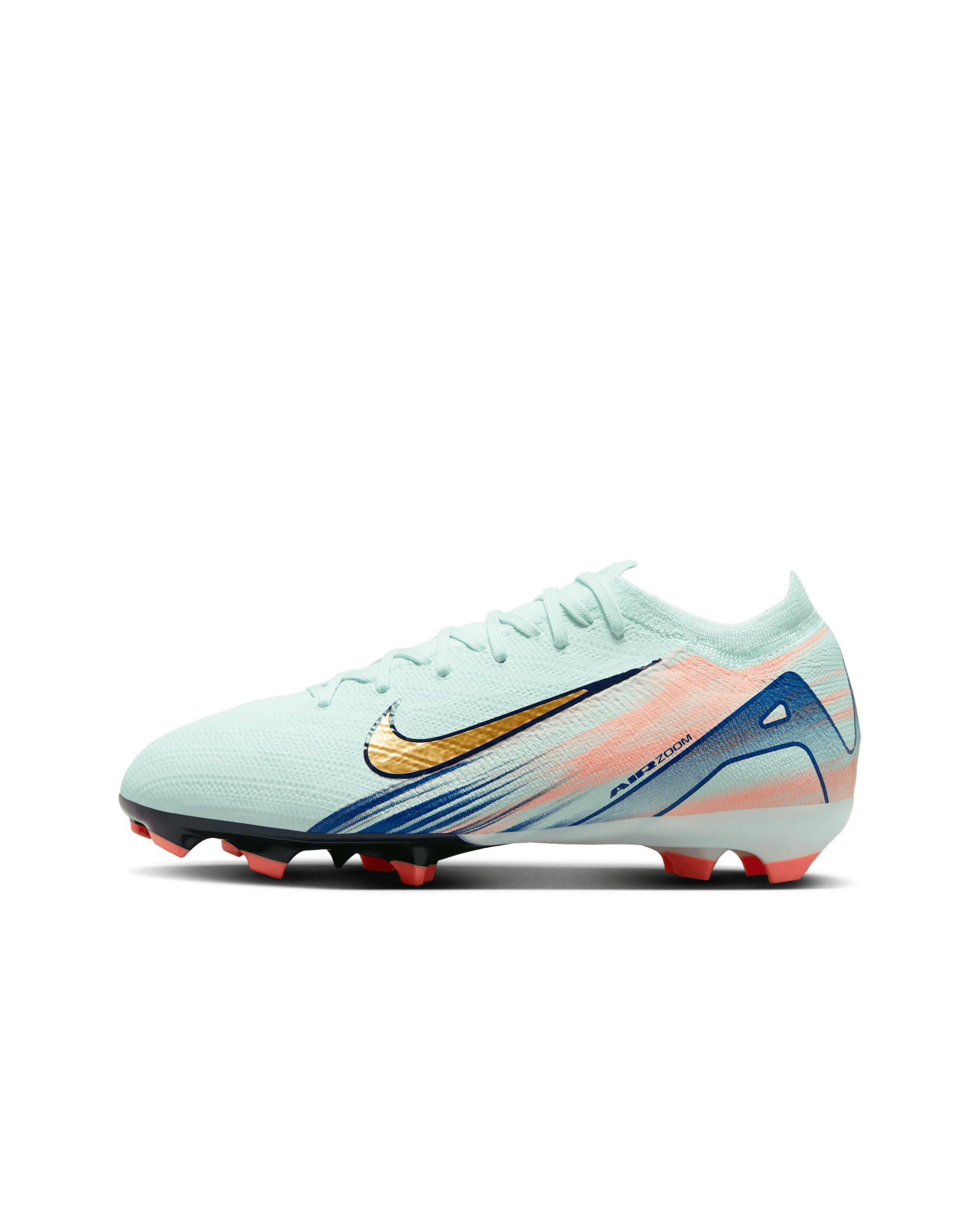 Nike Jr. Vapor 16 Pro Mercurial Dream Speed Older Kids' FG Low-Top Football Boot - Barely Green/Crimson Pulse/Metallic Gold Coin