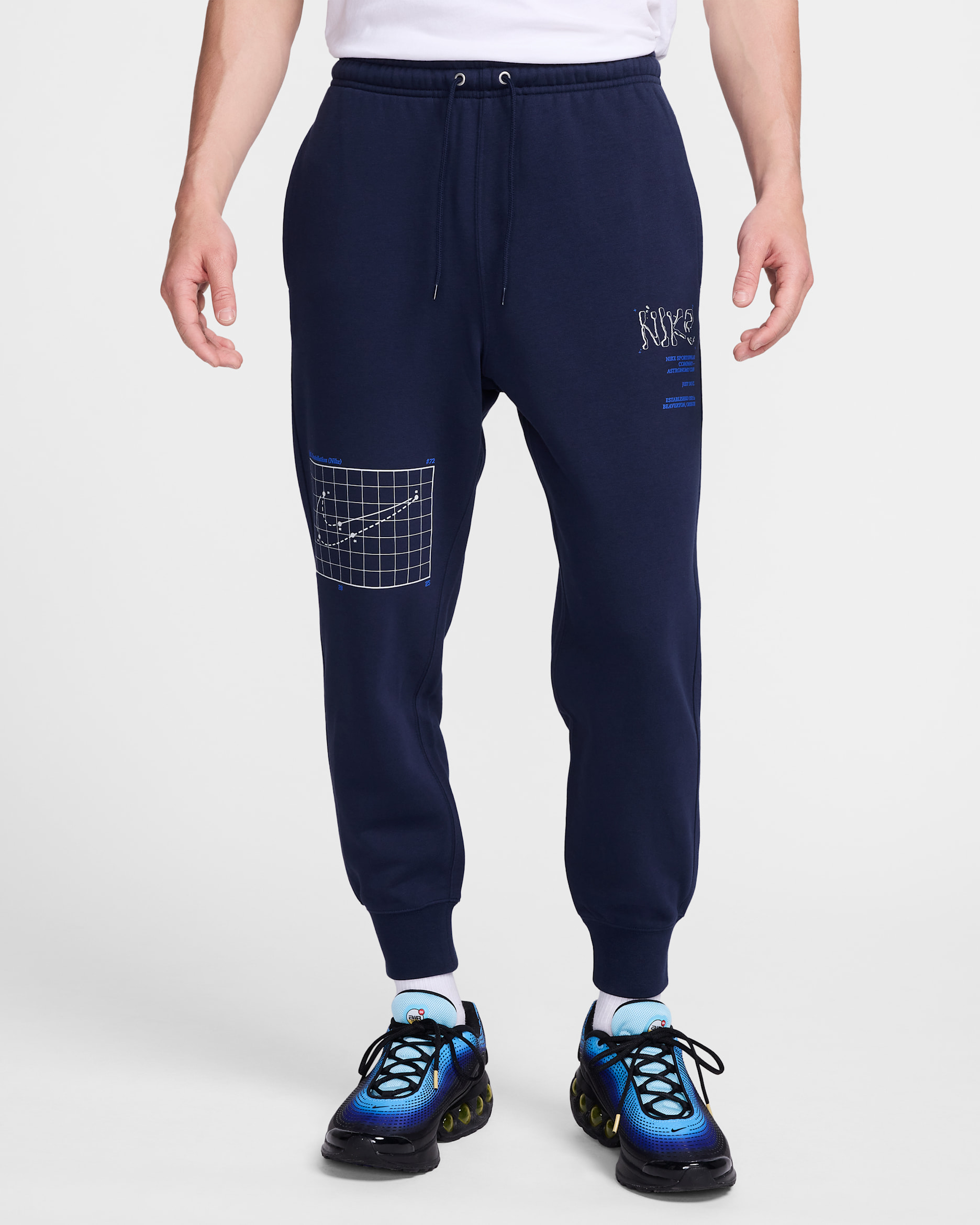 ナイキ クラブ メンズ フレンチ テリー ジョガーパンツ - オブシディアン/フォトンダスト