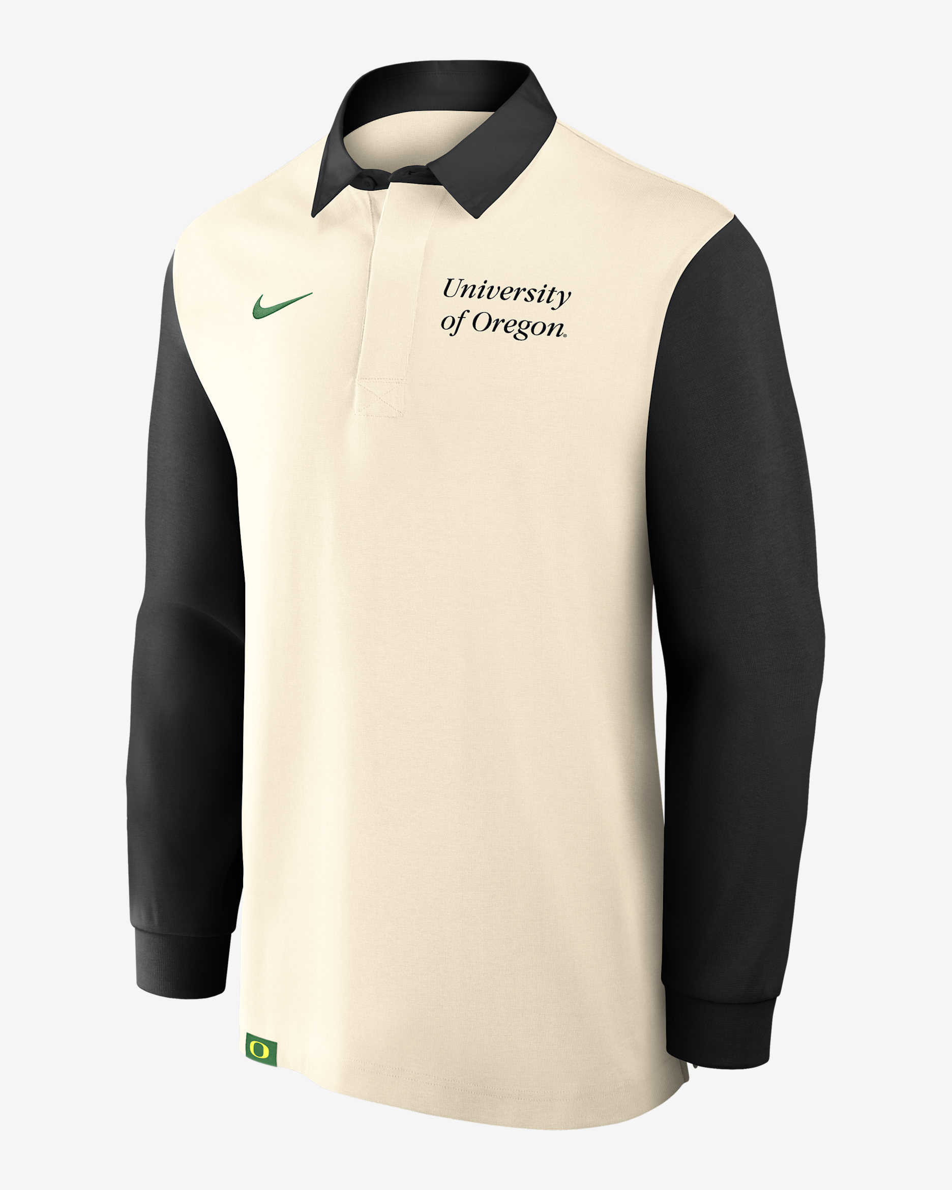 Oregon Rugby Men's Nike College Long-Sleeve Top - Tan/Beige