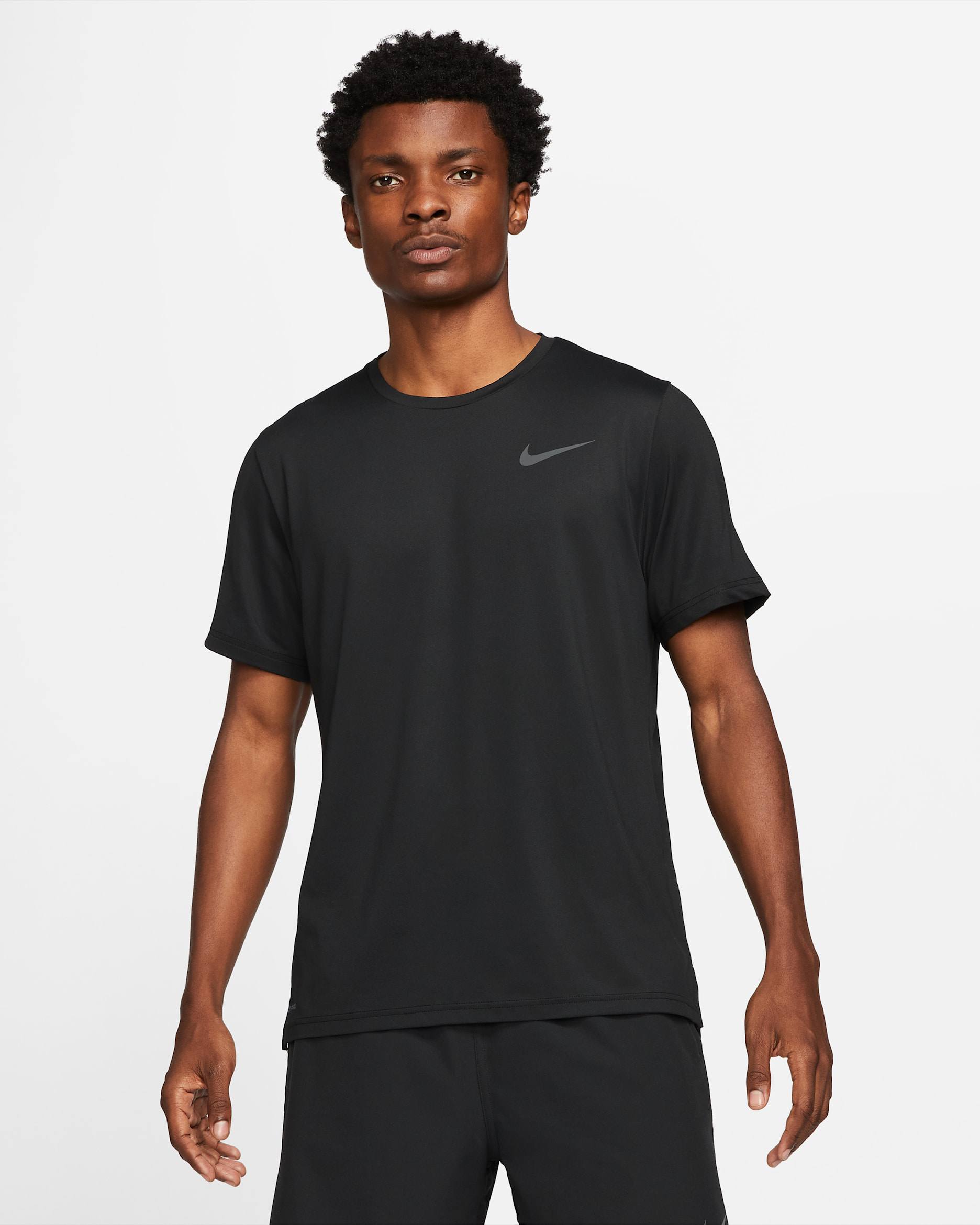 Playera de manga corta para hombre Nike Pro Dri-FIT - Negro/Gris oscuro