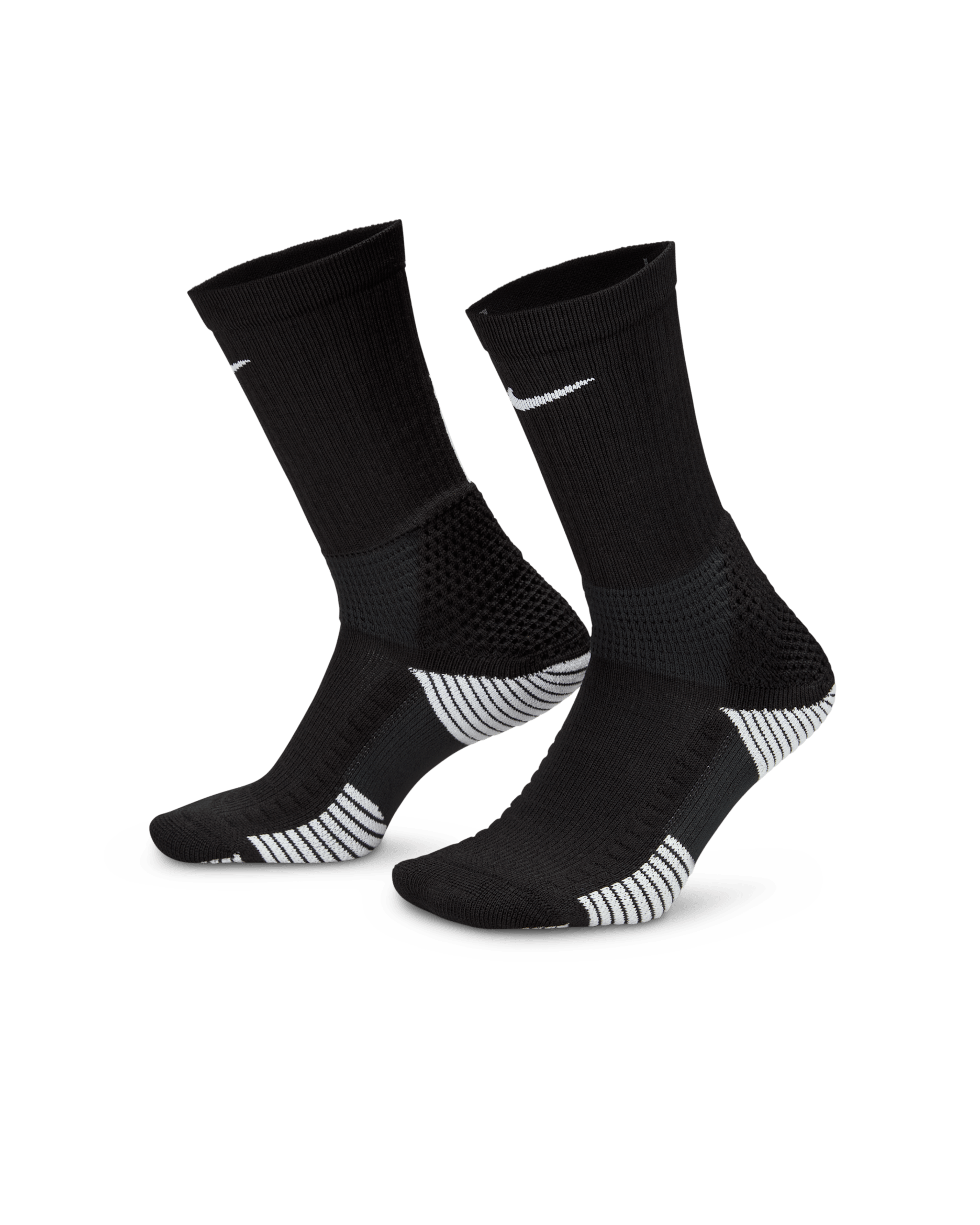Nike Elite 2.0 Cushioned Crew Socks (1 Pair) - Black/White/White