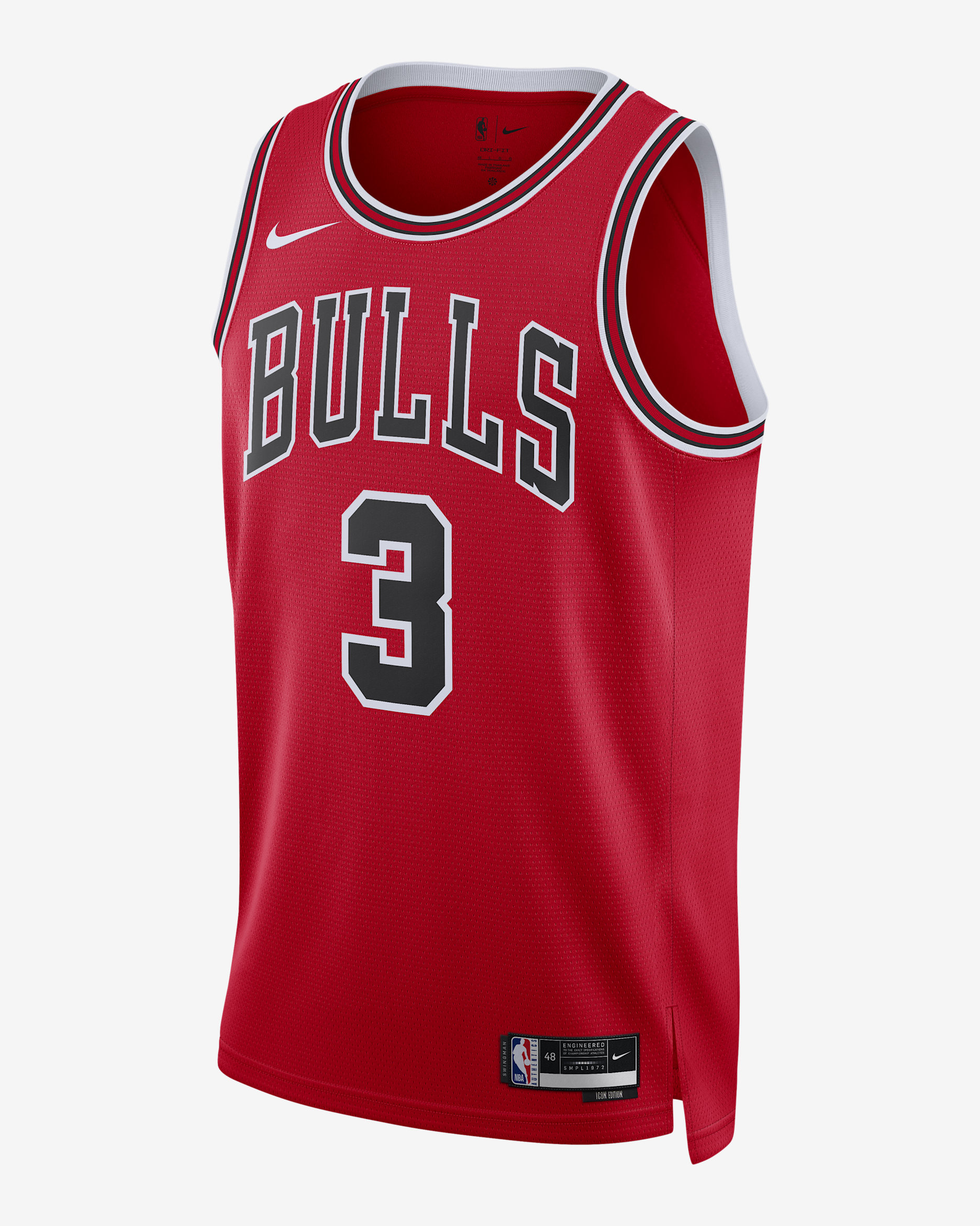 Chicago Bulls Icon Edition Men's Nike Dri-FIT NBA Swingman Jersey - University Red