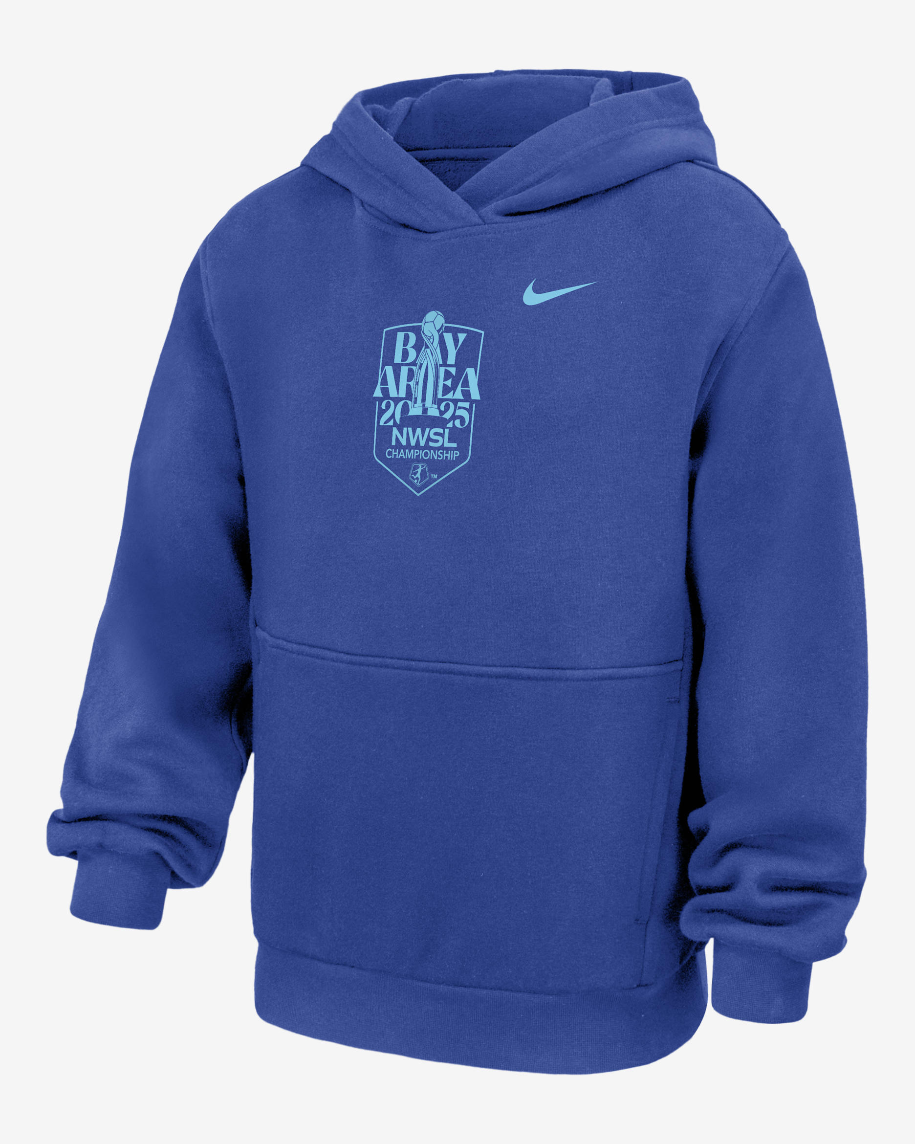 Sudadera con gorro sin cierre de fútbol Nike para niños talla grande NWSL Championship Club Fleece - Royal juego