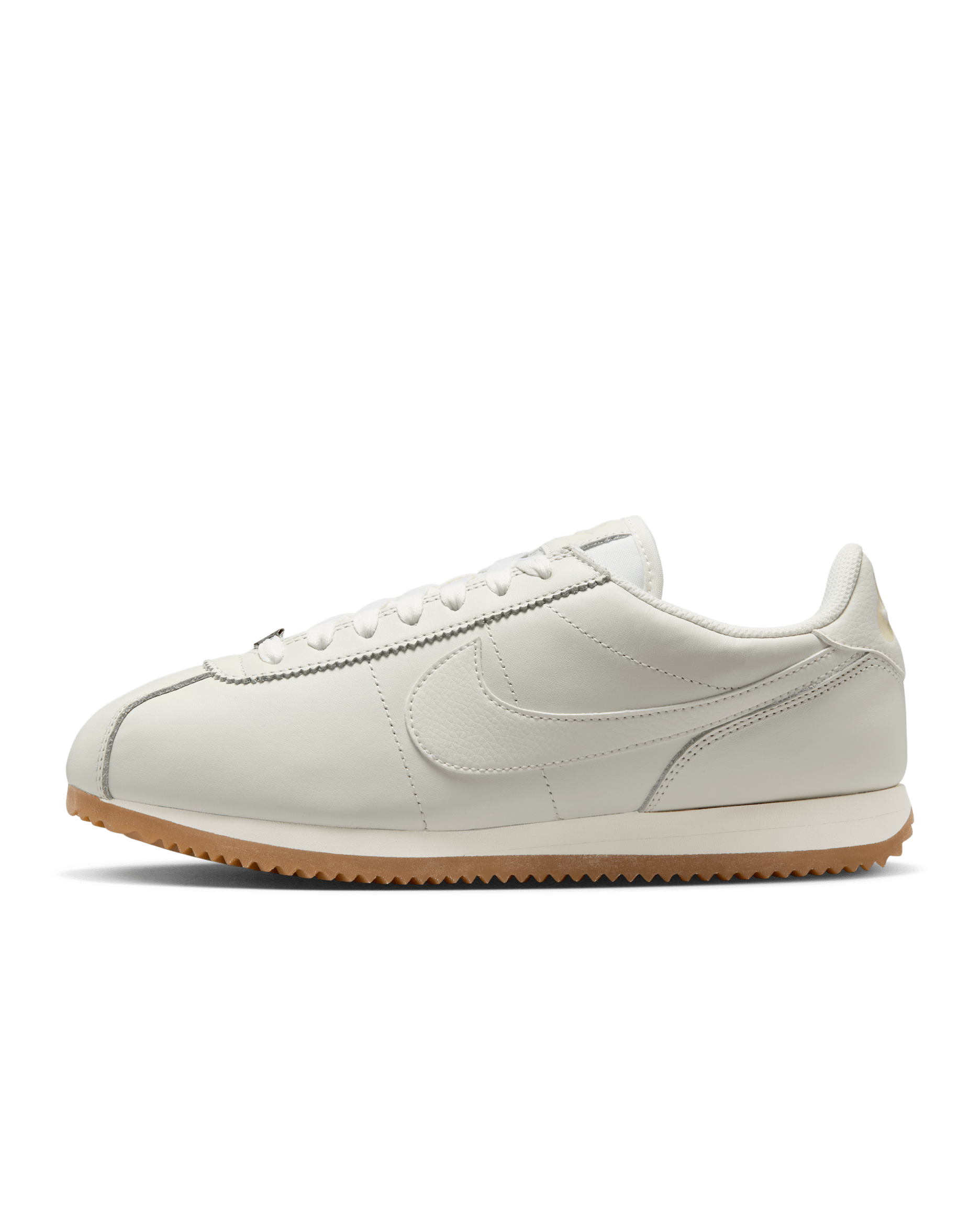 Nike Cortez SE Women's Shoes - Sail/Coconut Milk/Metallic Silver/Gum Medium Brown
