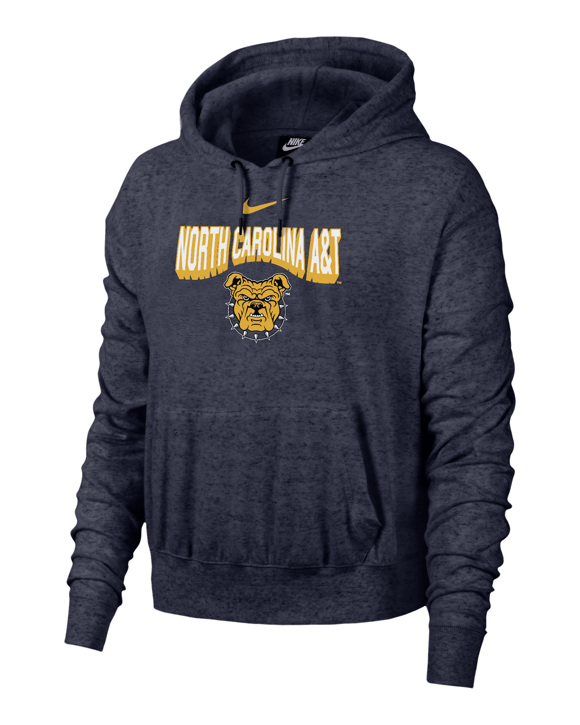 North Carolina A&T Gym Vintage Women's Nike College Hoodie - Navy Heather
