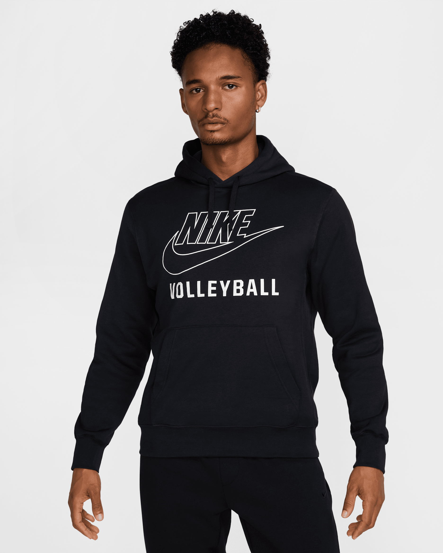Nike Men's Volleyball Pullover Hoodie - Black