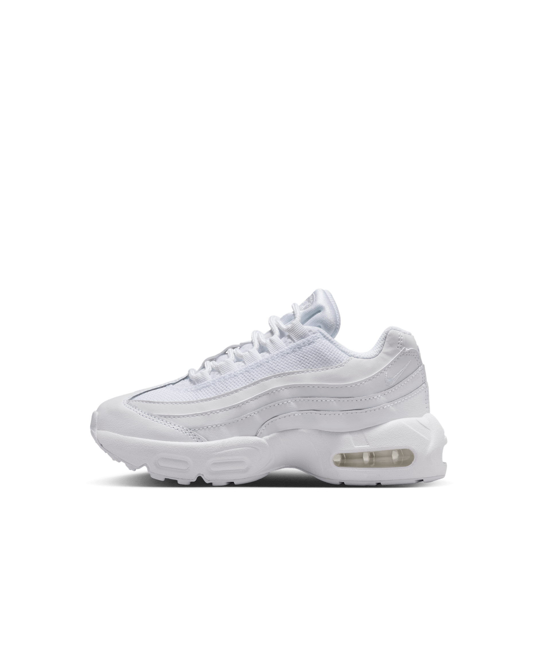 Nike Air Max 95 Recraft Younger Kids' Shoes - White/White/Pure Platinum/White