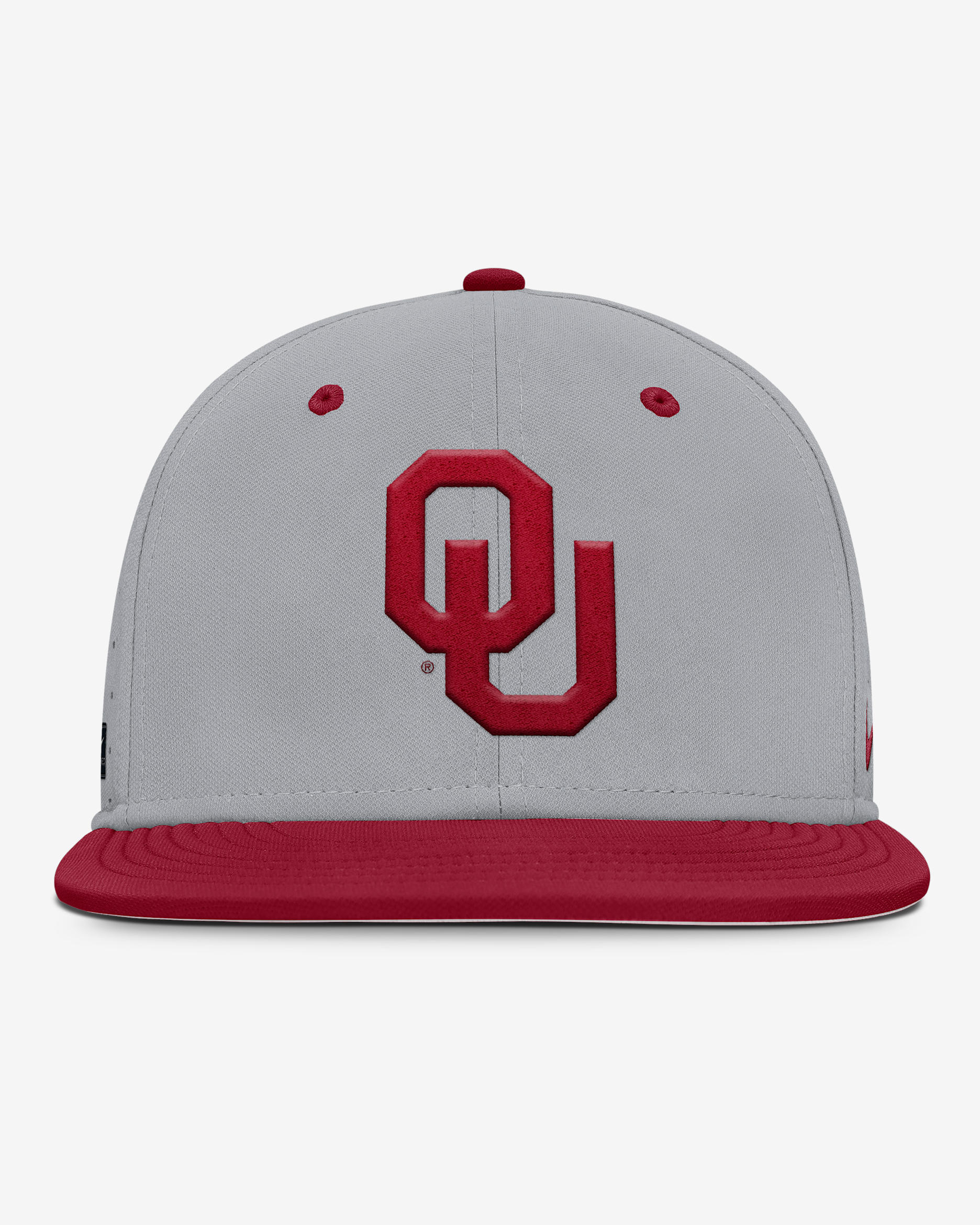 Oklahoma Sooners Dugout True Men’s Nike Dri-FIT College Fitted Hat - Grey