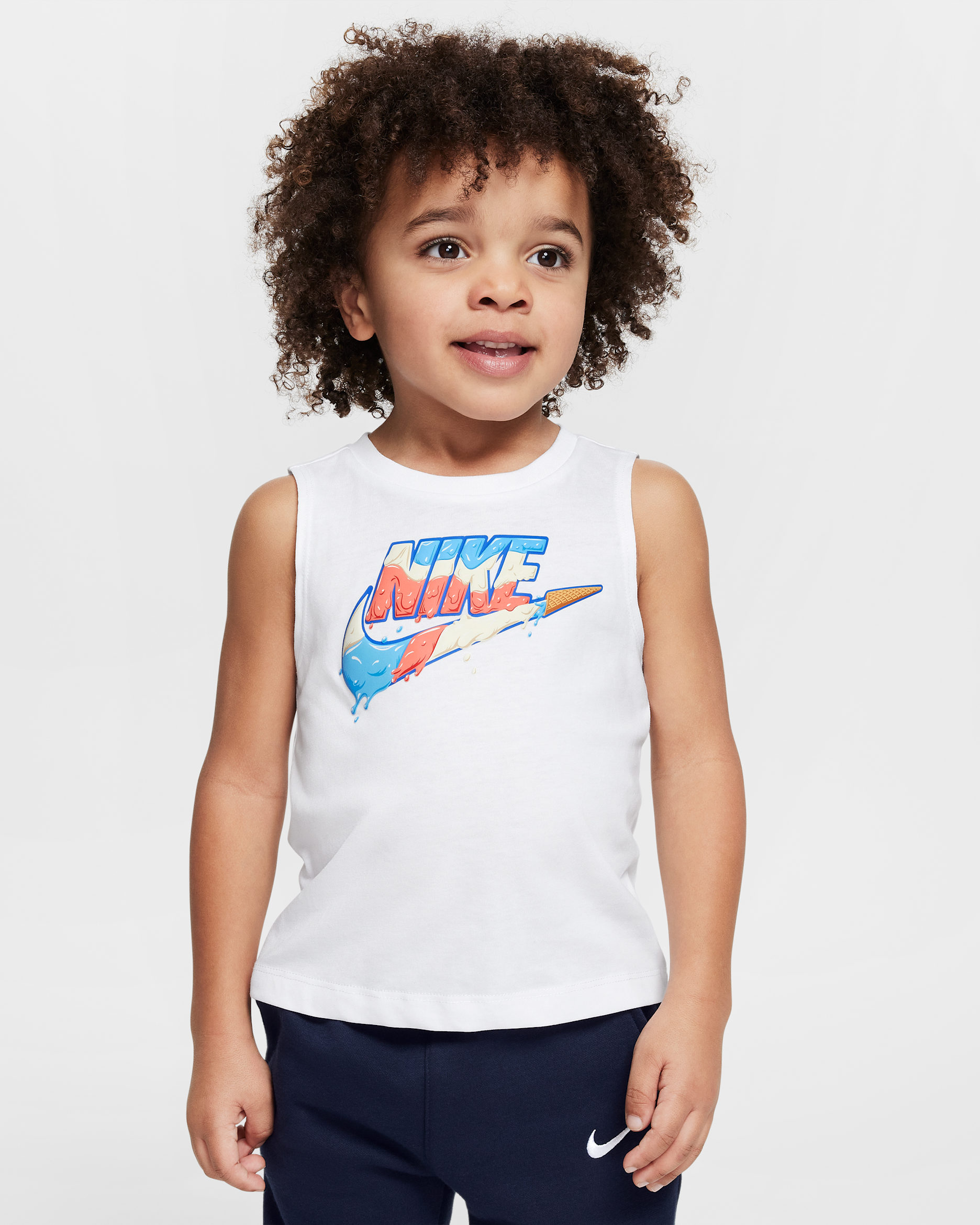 Nike Toddler Futura Ice Cream Tank - White