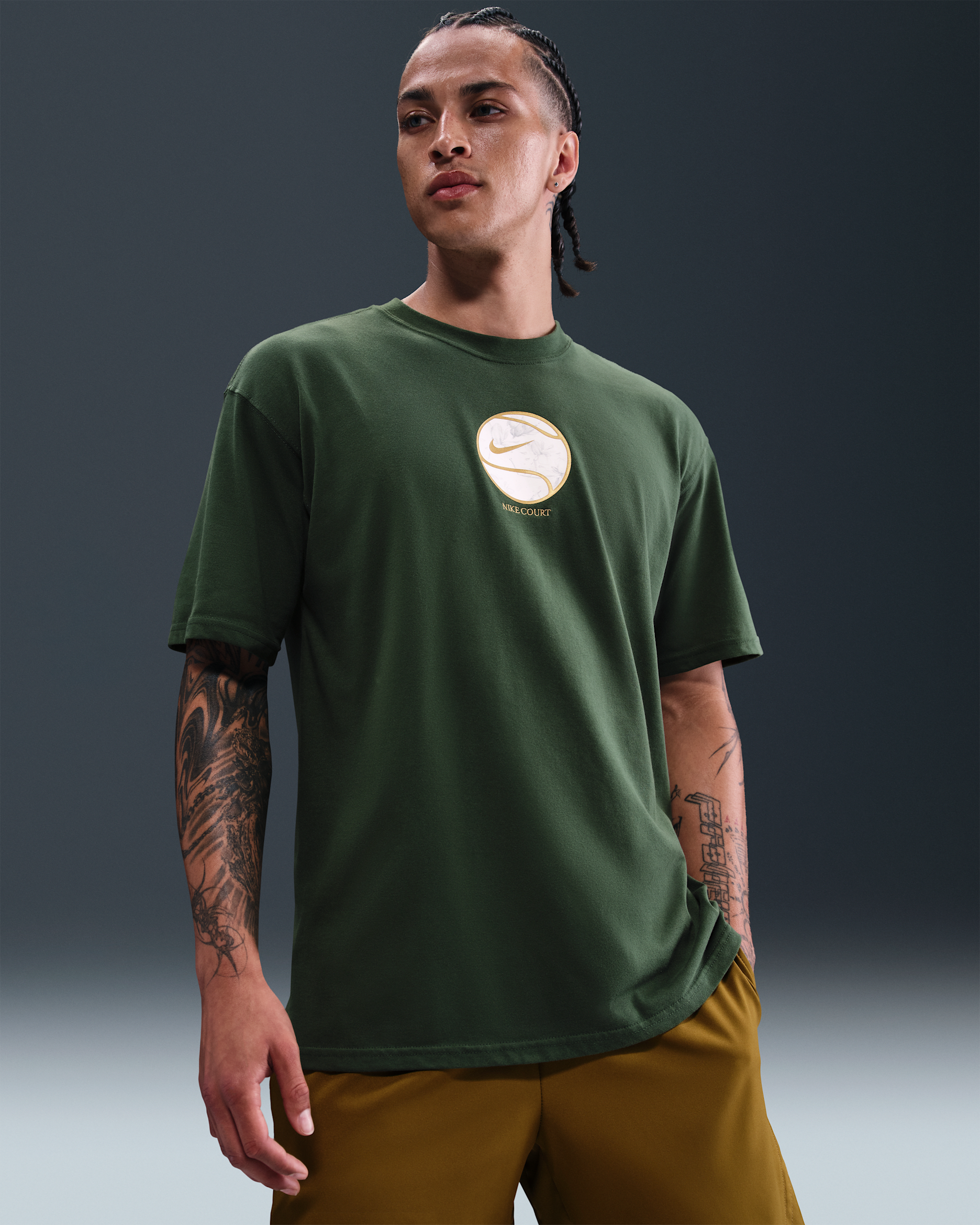 Ανδρικό T-Shirt Dri-FIT Max90 NikeCourt - Fir