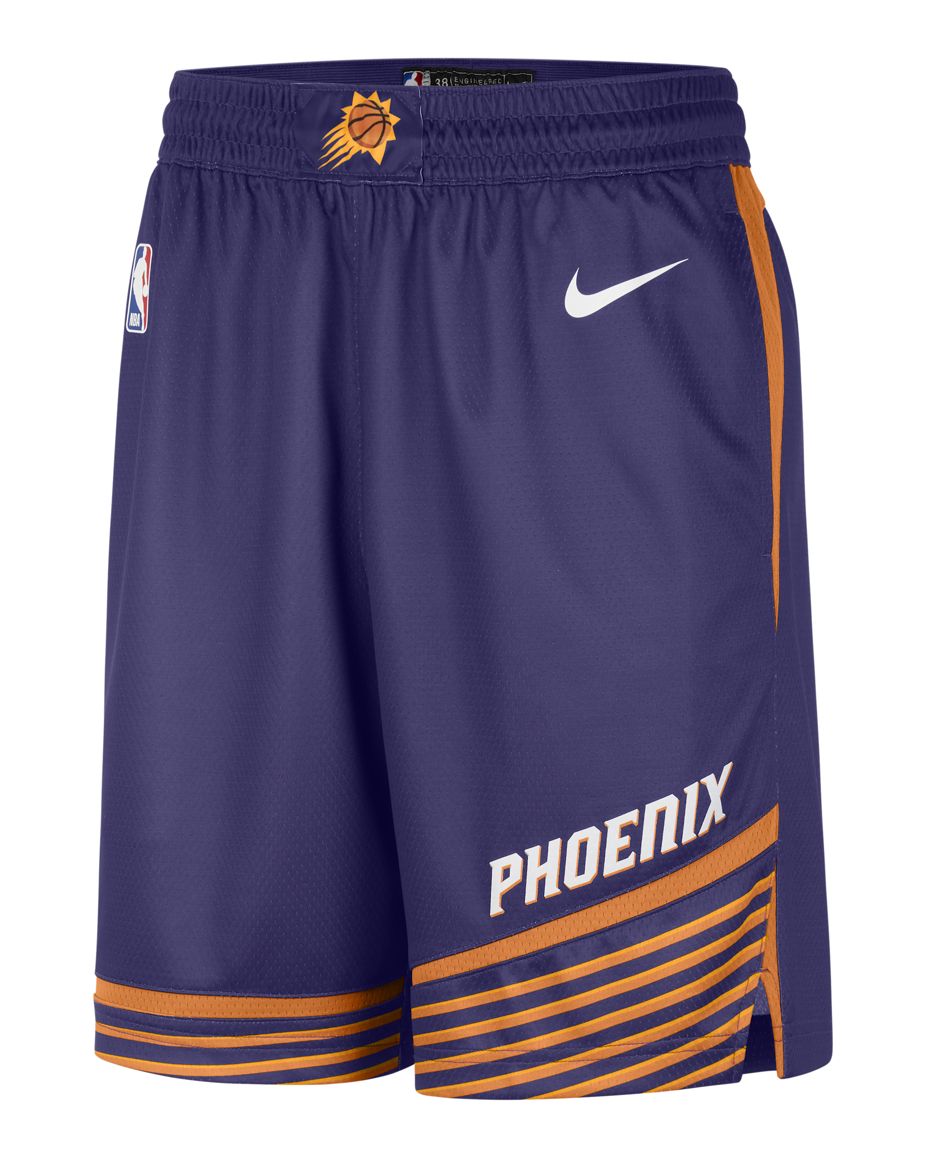 Short Nike Dri-FIT NBA Swingman Phoenix Suns Icon Edition pour Homme - New Orchid/Blanc