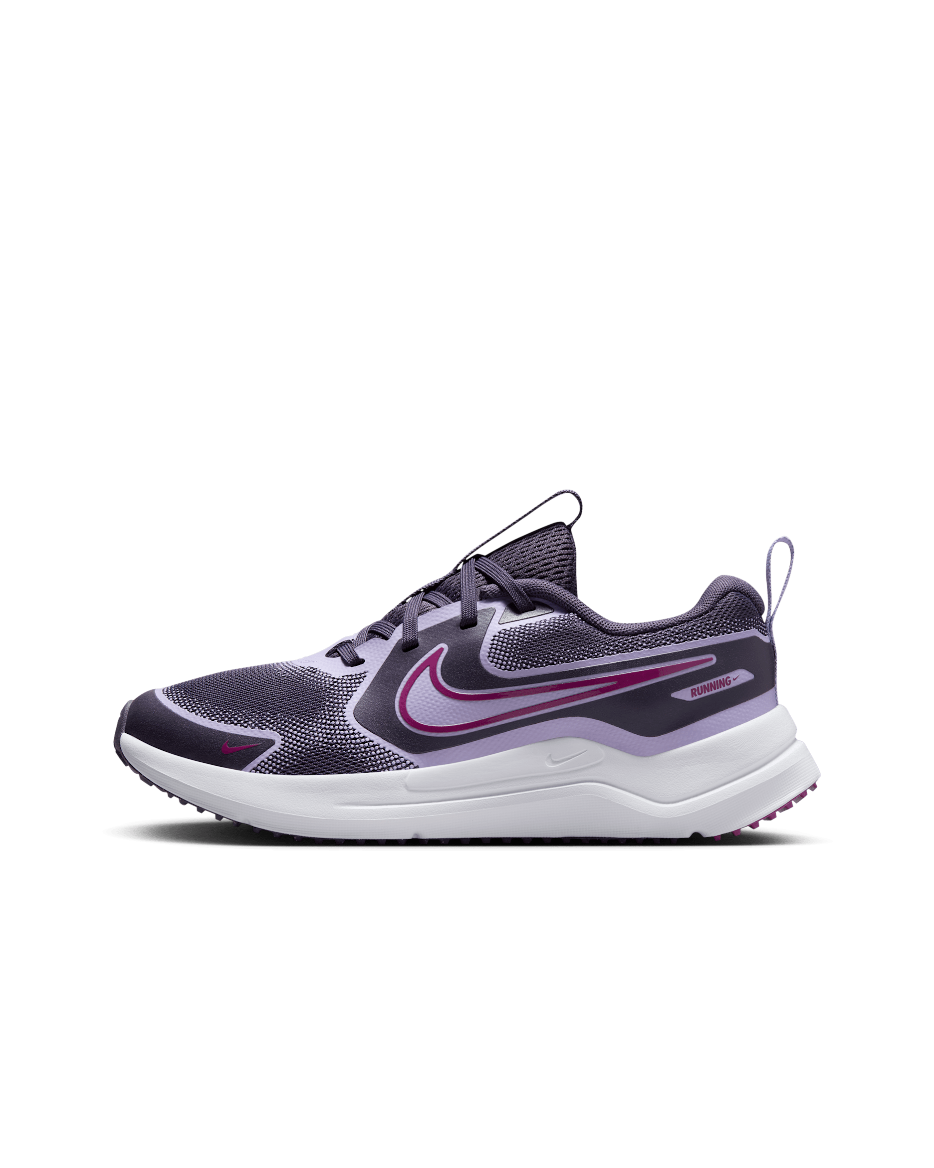 Nike Cosmic Runner Older Kids' Road Running Shoes - Dark Raisin/Hydrangeas/White/Hot Fuchsia