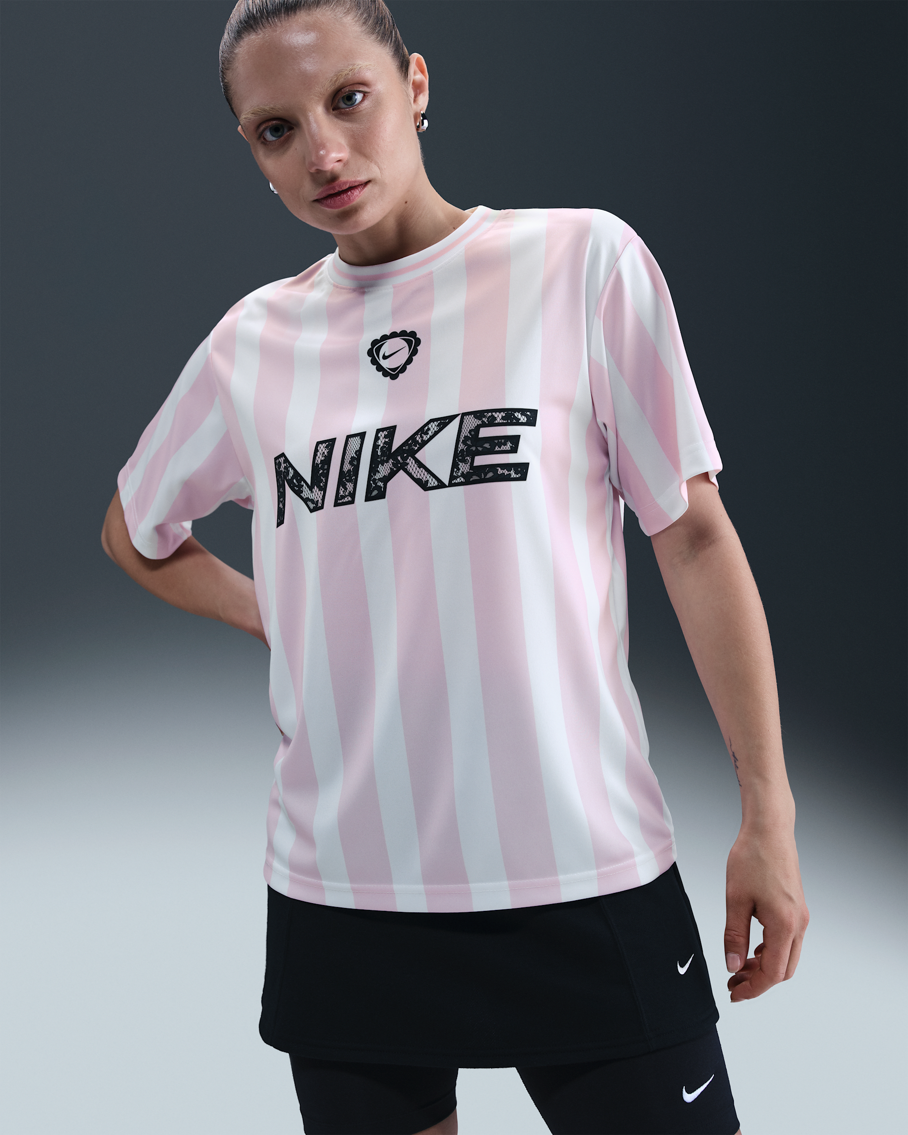 Nike Sportswear Damen-Fußballtrikot - Pink Foam/Weiß/Schwarz
