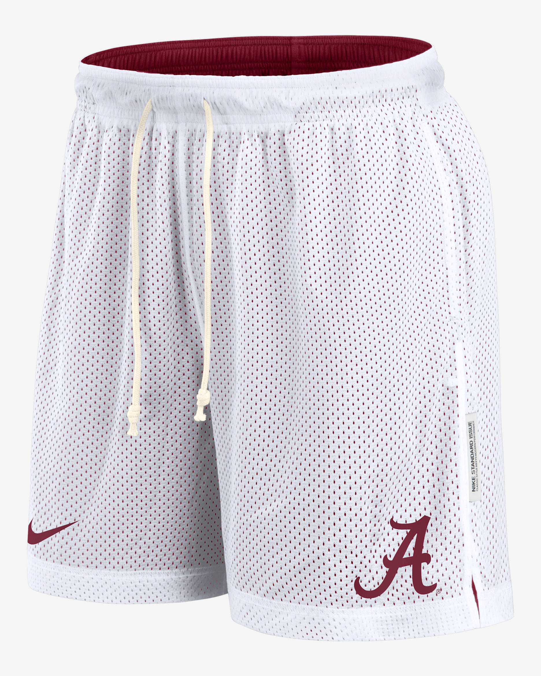 Alabama Crimson Tide Primetime Reversible Men's Nike Dri-FIT College Shorts - White