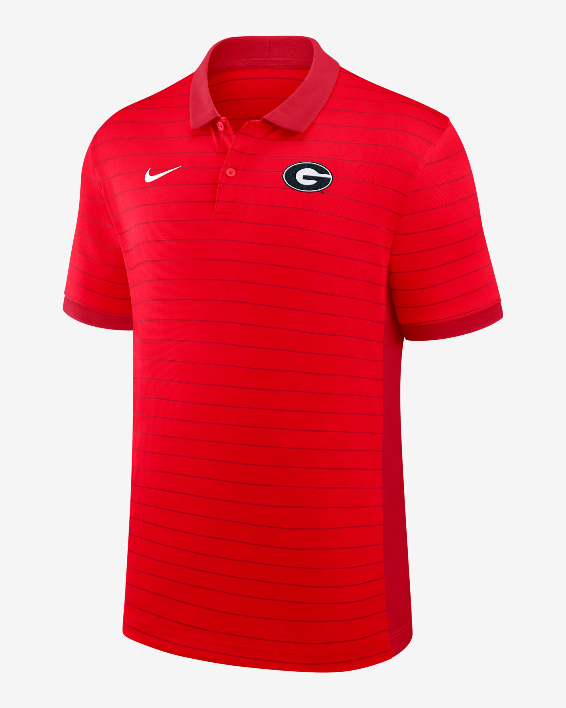 Georgia Sideline Victory Stripe Men's Nike Dri-FIT College Polo - Red