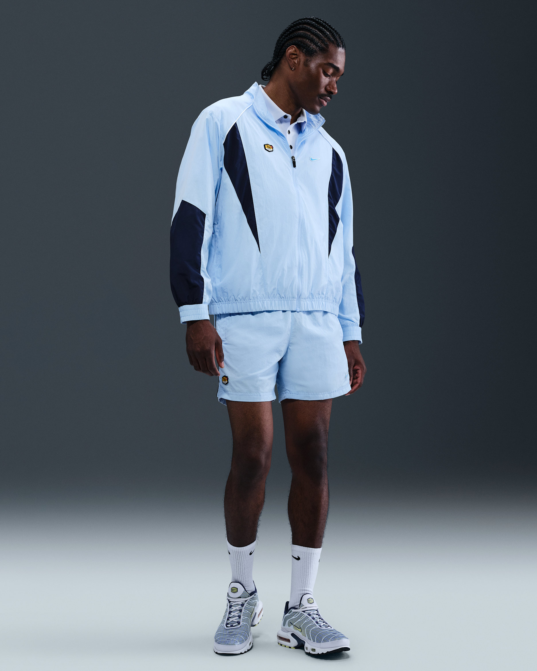 Nike Sportswear Men's Woven Shorts - Celestine Blue/Obsidian/Blue Chill