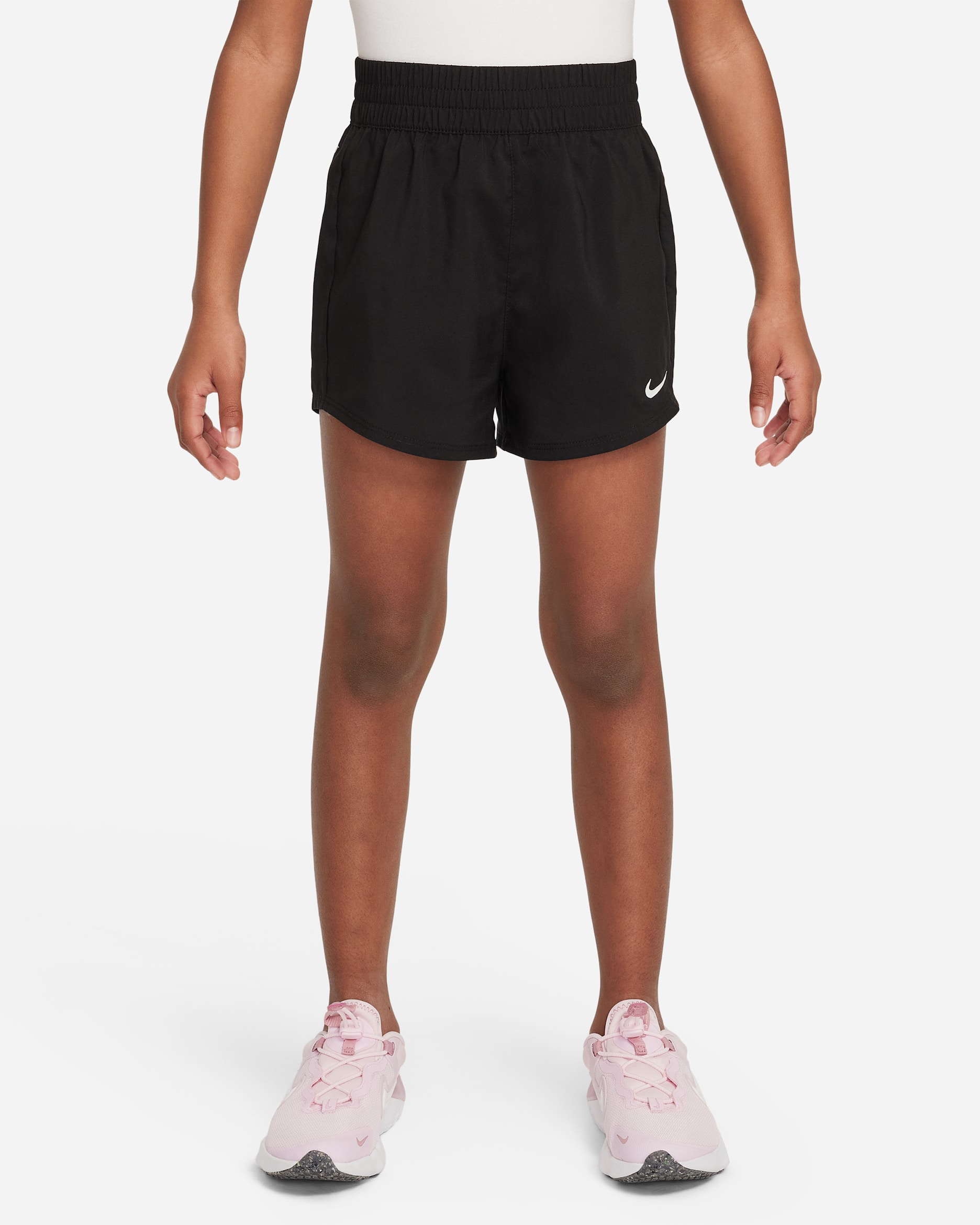 Nike Dri-FIT One Little Kids' Woven Shorts - Black