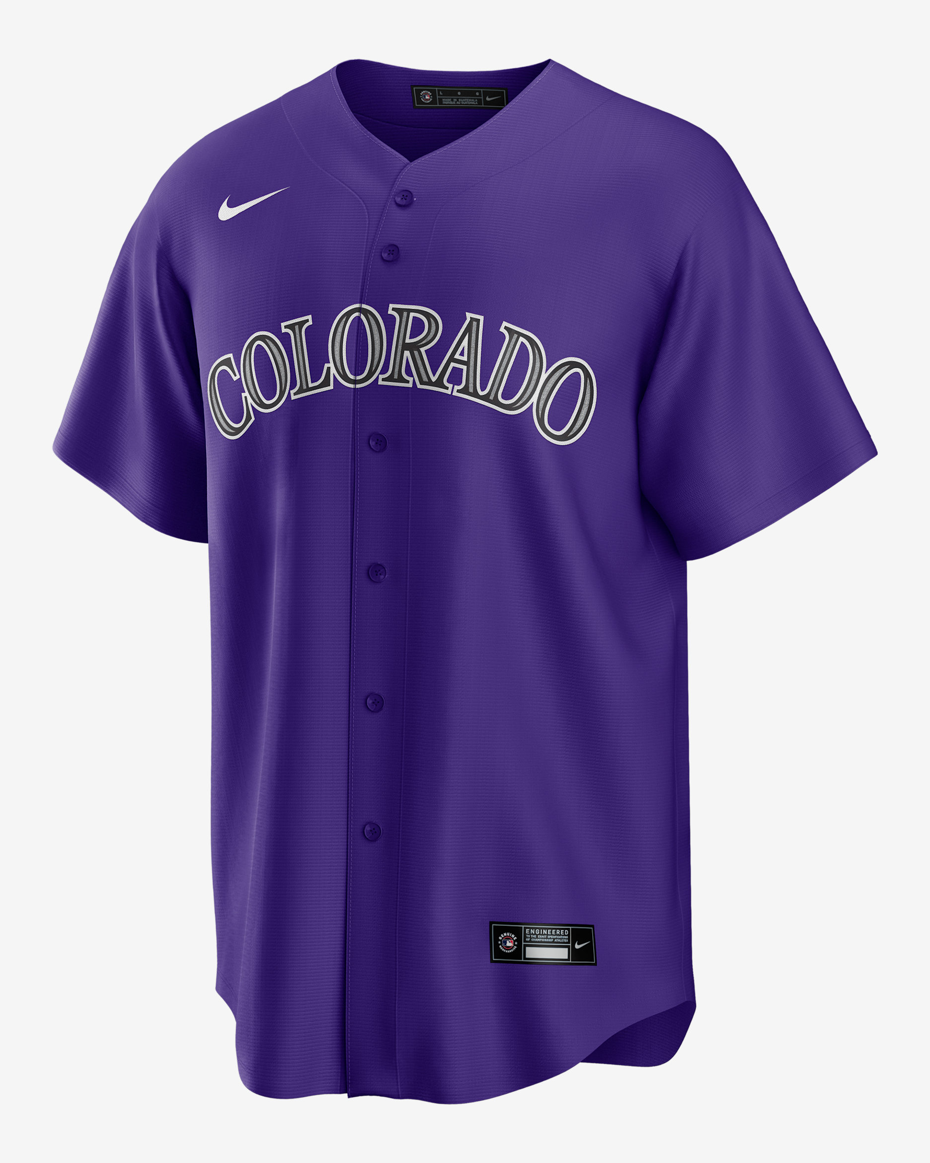 Jersey Nike de la MLB Replica para hombre Ryan McMahon Colorado Rockies - Morado