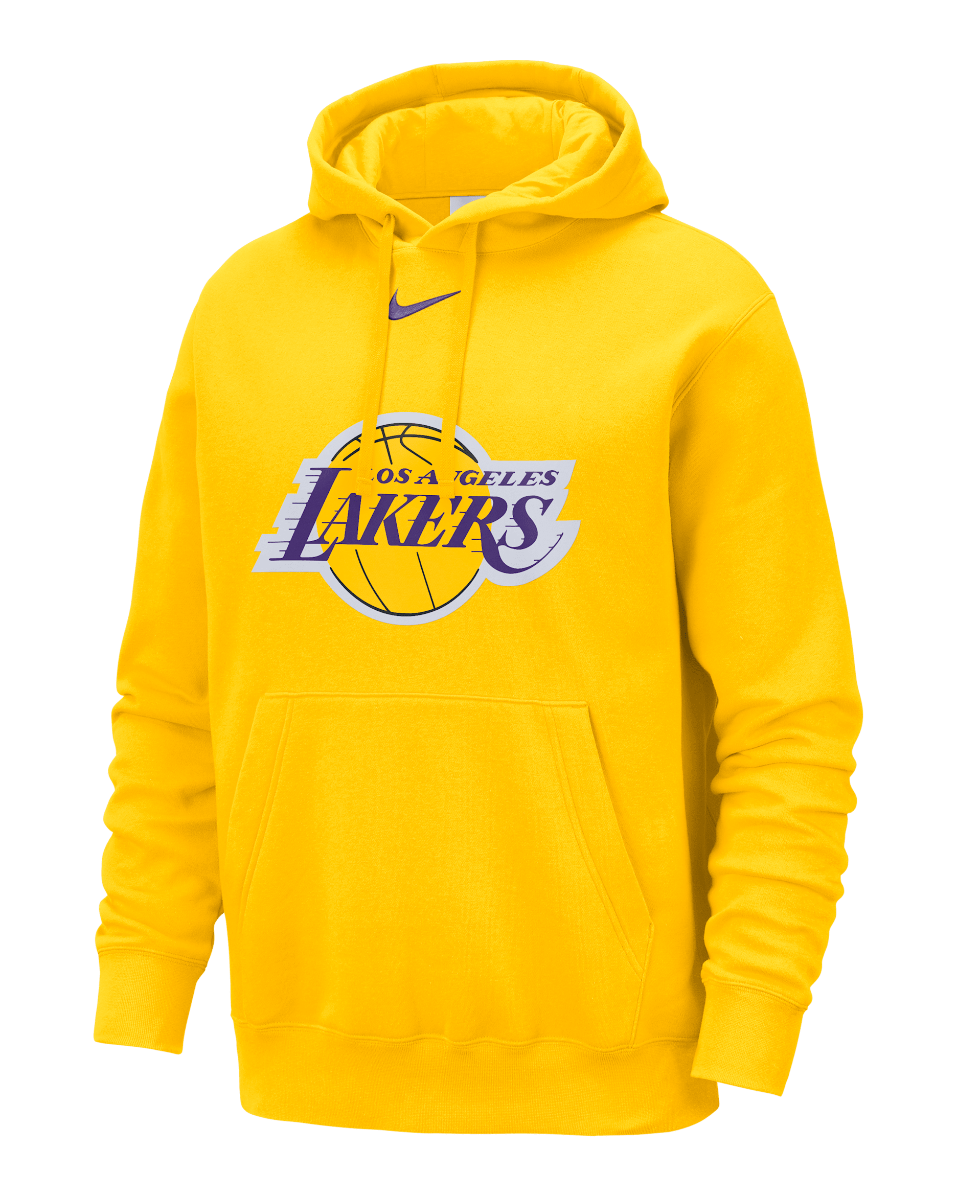 Los Angeles Lakers Club Men's Nike NBA Pullover Hoodie - Amarillo/Field Purple