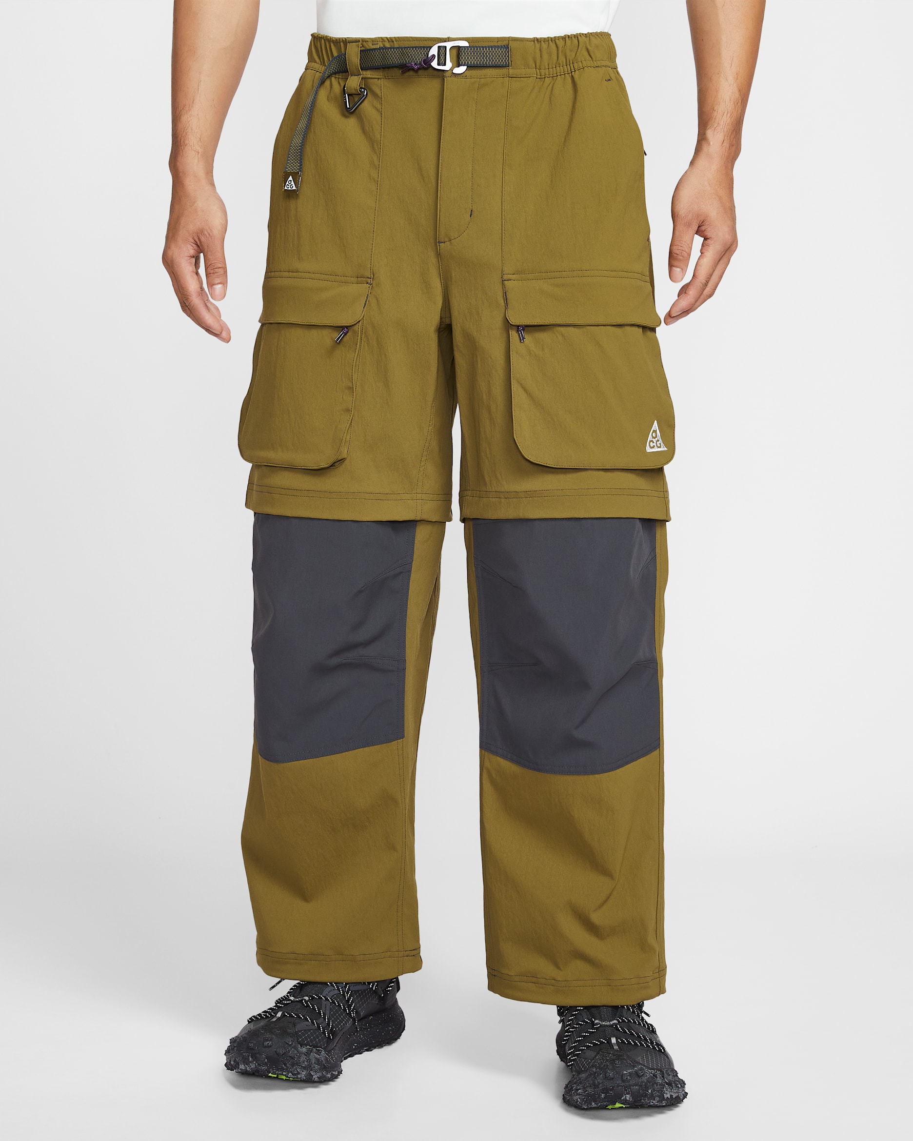 Nike ACG 'Smith Summit' Men's Zip Cargo Trousers - Olive Flak/Anthracite/Summit White