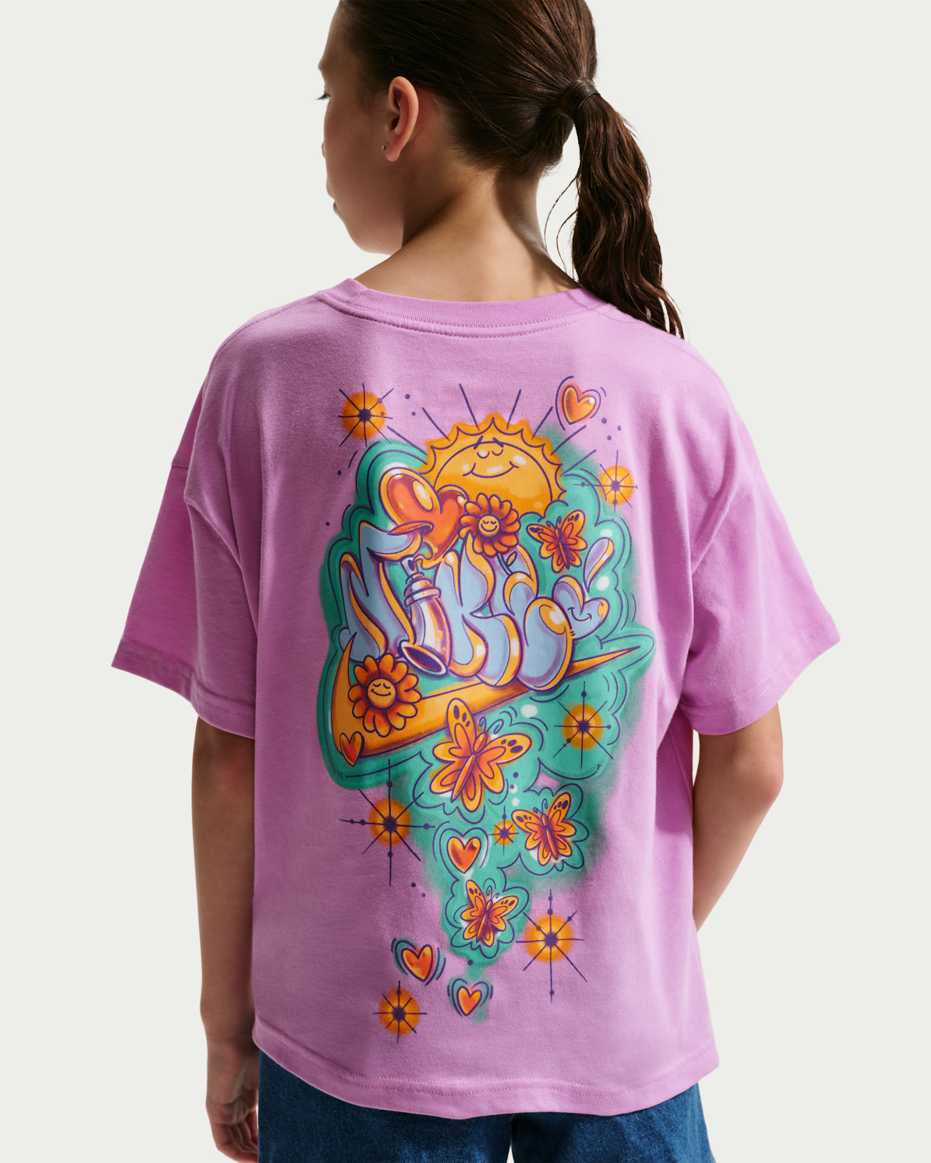 Nike Sportswear Older Kids' T-Shirt - Light Magenta