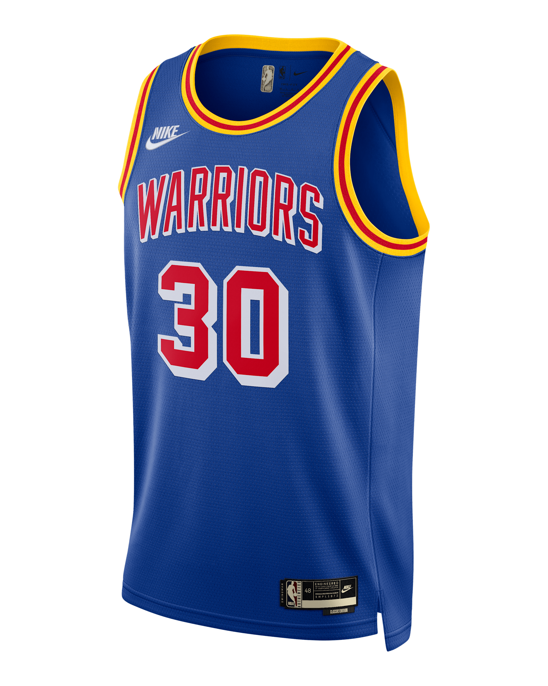 Golden State Warriors Classic Edition Nike Dri-FIT NBA Swingman Jersey - Rush Blue