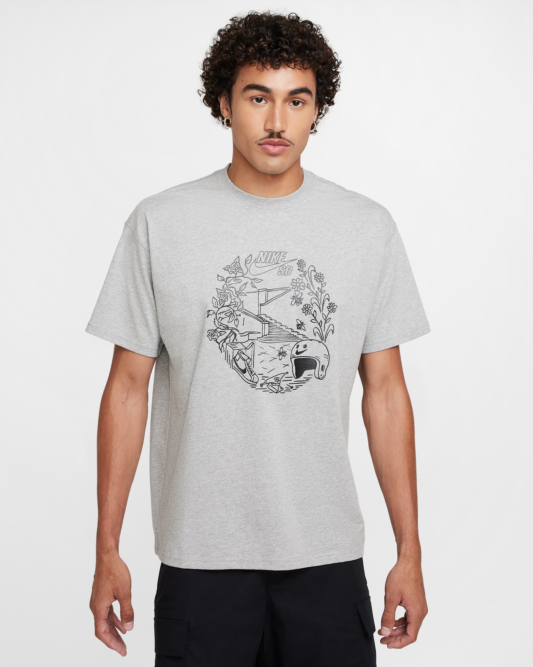 Nike SB T-Shirt - Dark Grey Heather