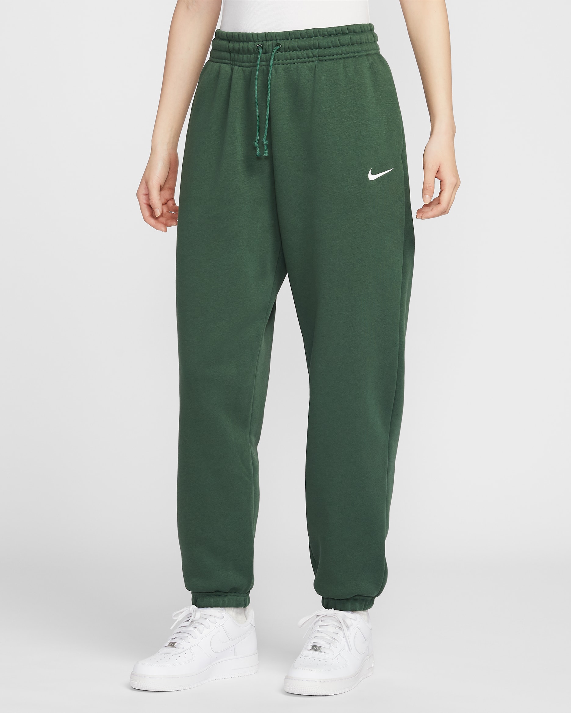 나이키 스포츠웨어 피닉스 플리스 여성 하이웨이스트 오버사이즈 스웻팬츠 - 퍼/세일