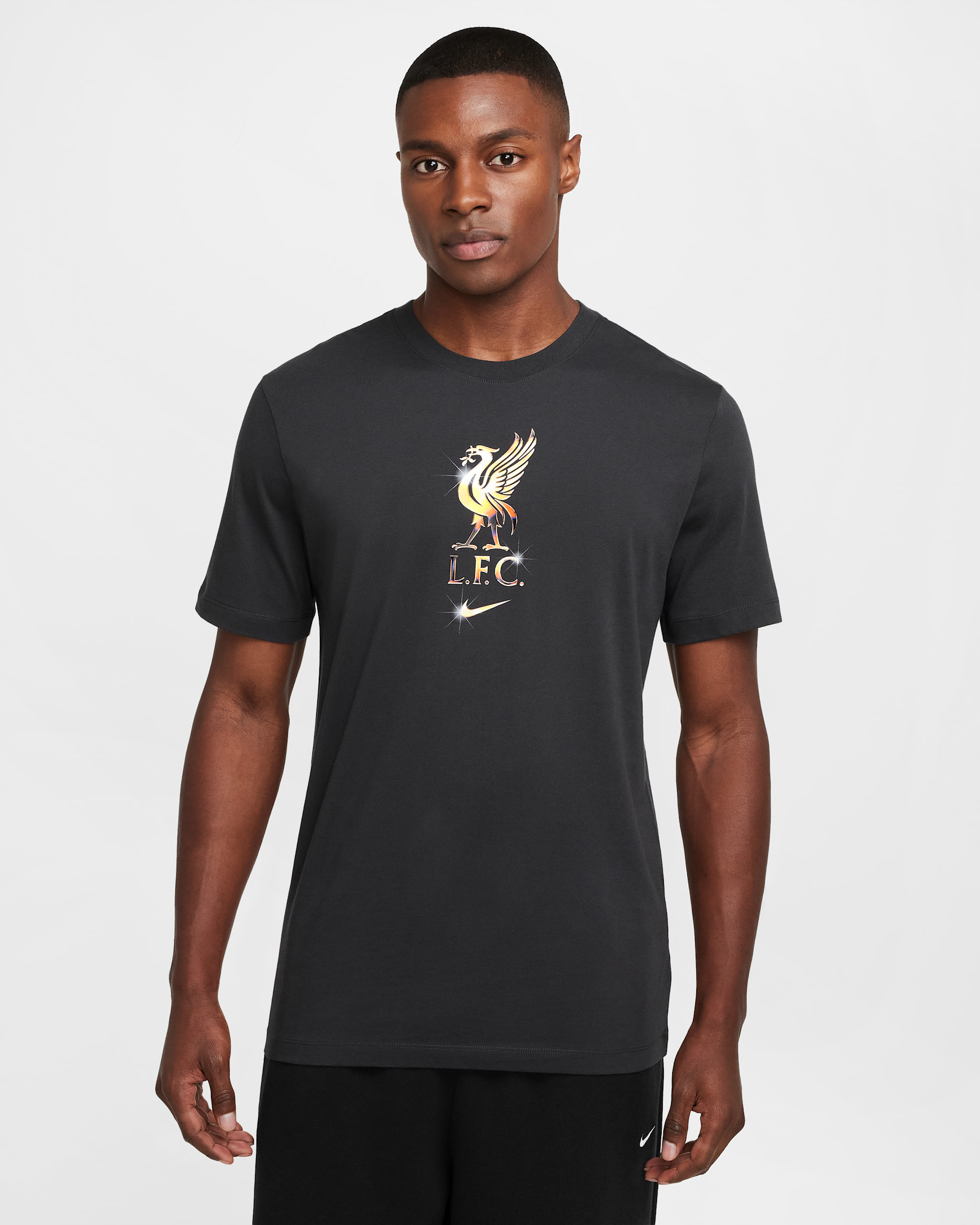Liverpool F.C. Men's Nike Football T-Shirt - Dark Smoke Grey