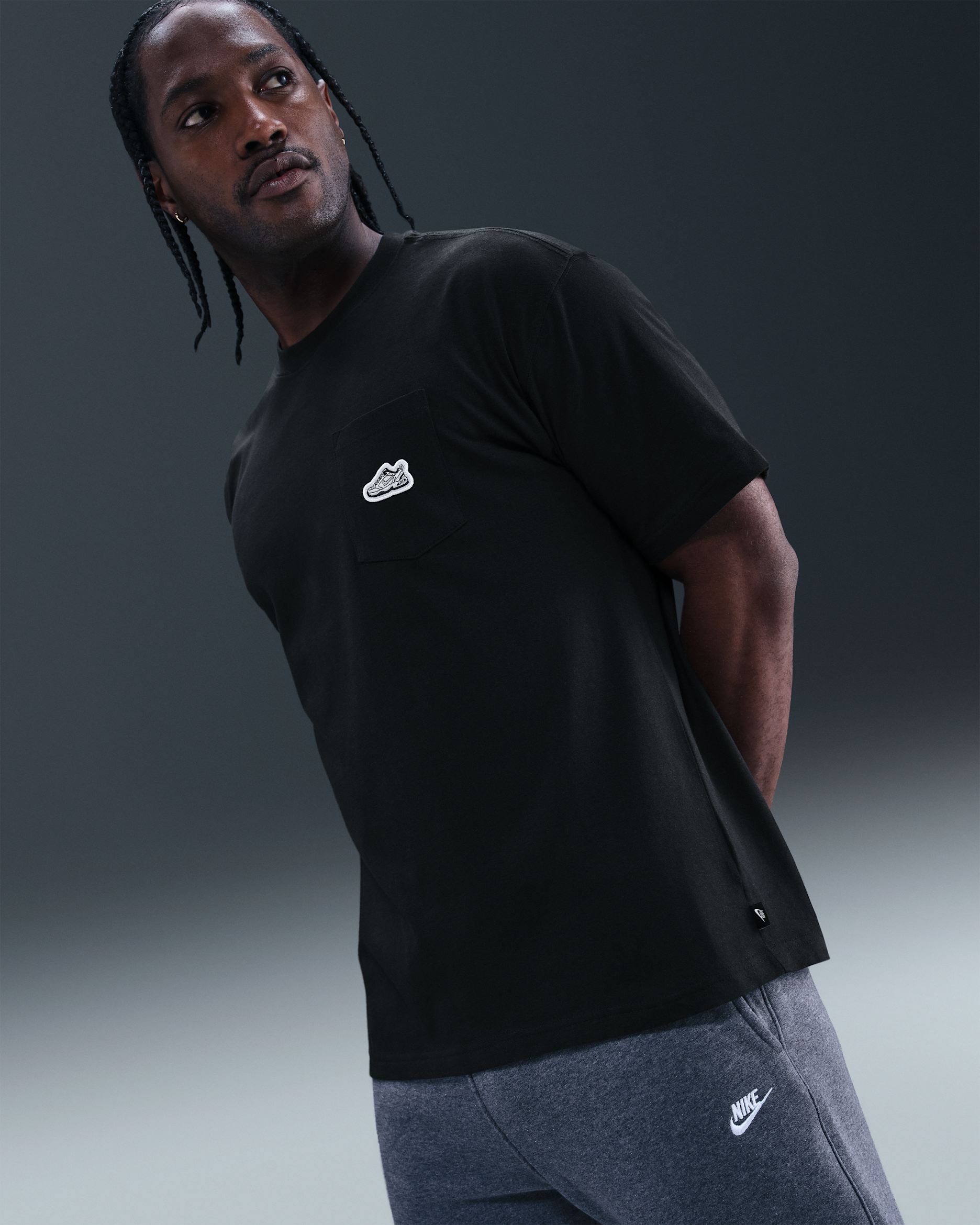 Playera para hombre Nike Sportswear Monarch - Negro