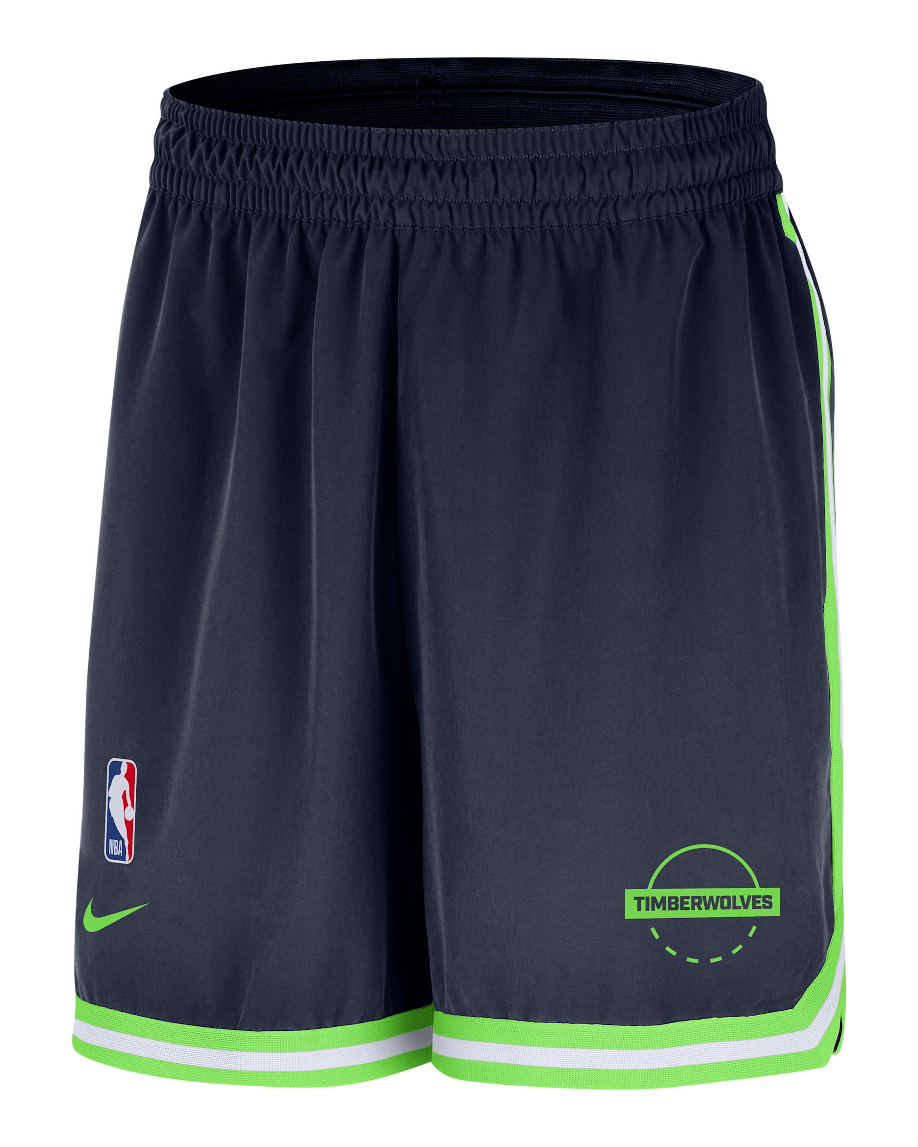 Minnesota Timberwolves DNA Men's Nike Dri-FIT NBA 6" UV Woven Shorts - College Navy/Action Green/White/Action Green