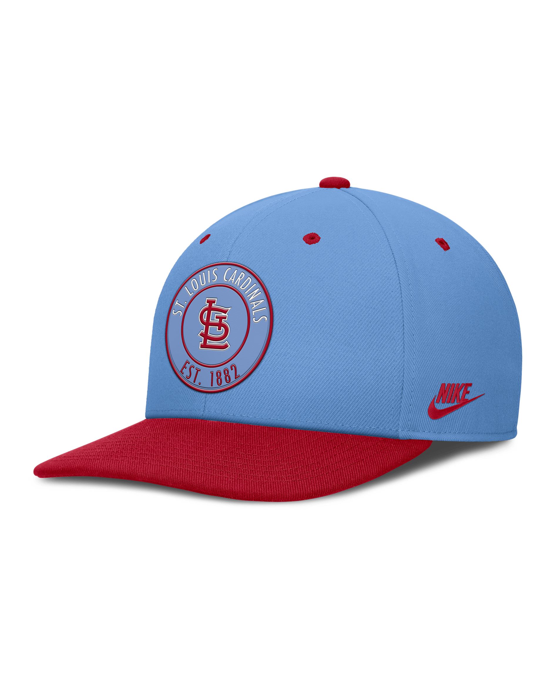 St. Louis Cardinals Cooperstown Pro Men's Nike Dri-FIT MLB Adjustable Hat - Light Blue