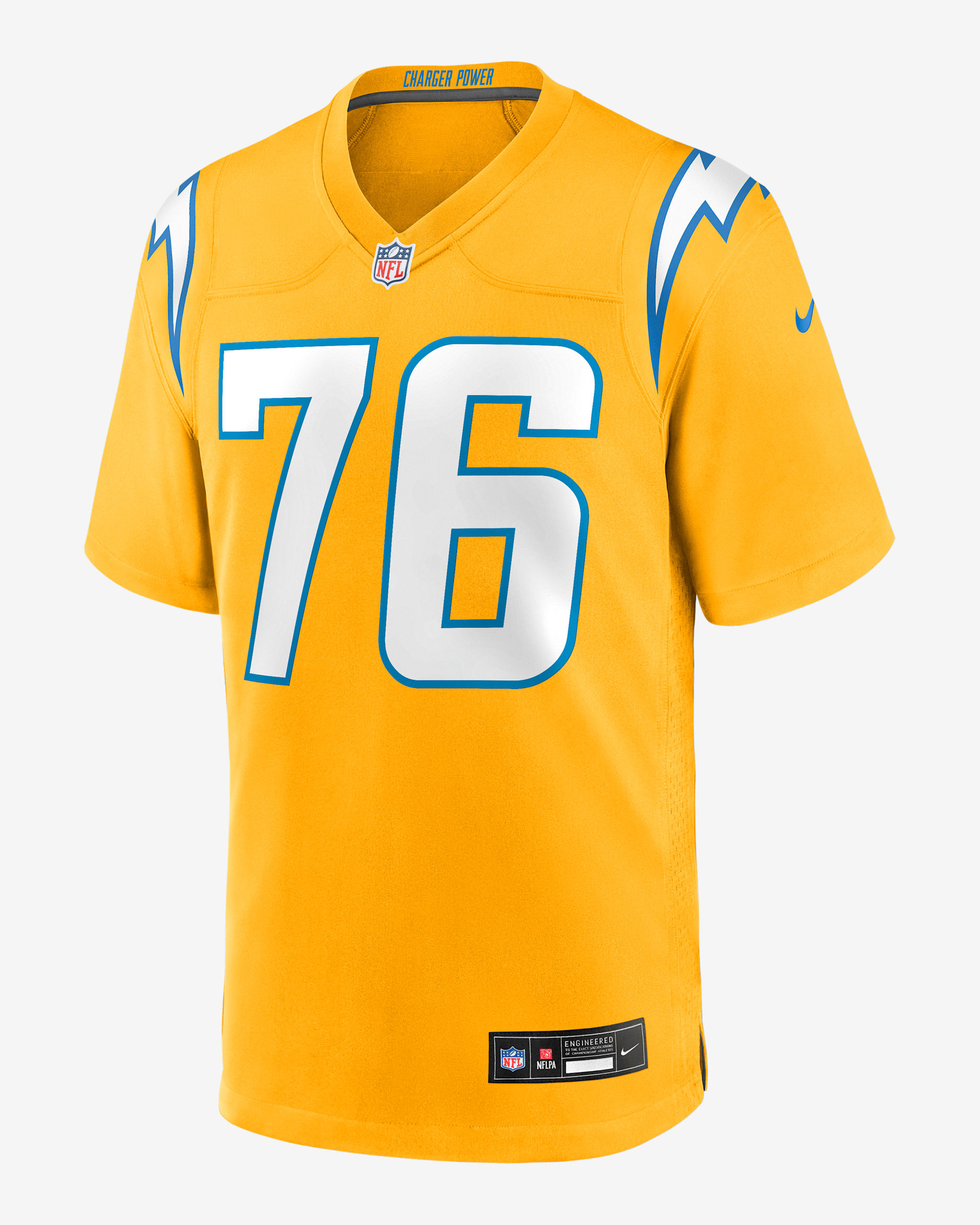 Joe Alt Los Angeles Chargers Men's Nike NFL Game Jersey - Gold