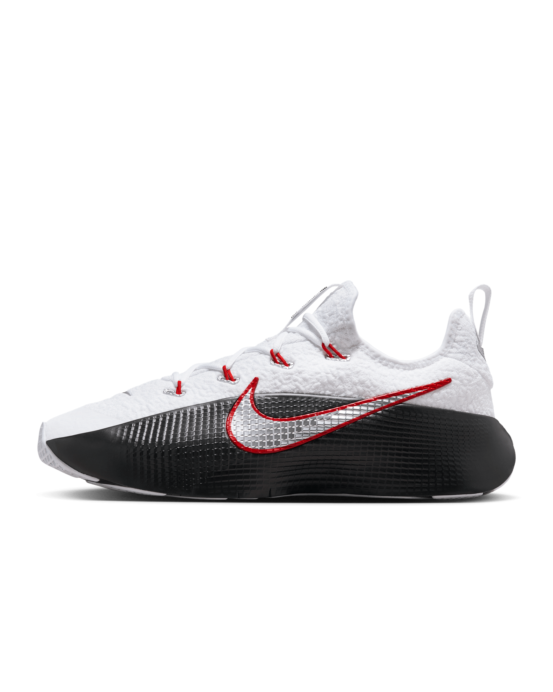 Tenis de entrenamiento para hombre LeBron TR 1 - Blanco/Negro/Rojo universitario/Plata metalizado