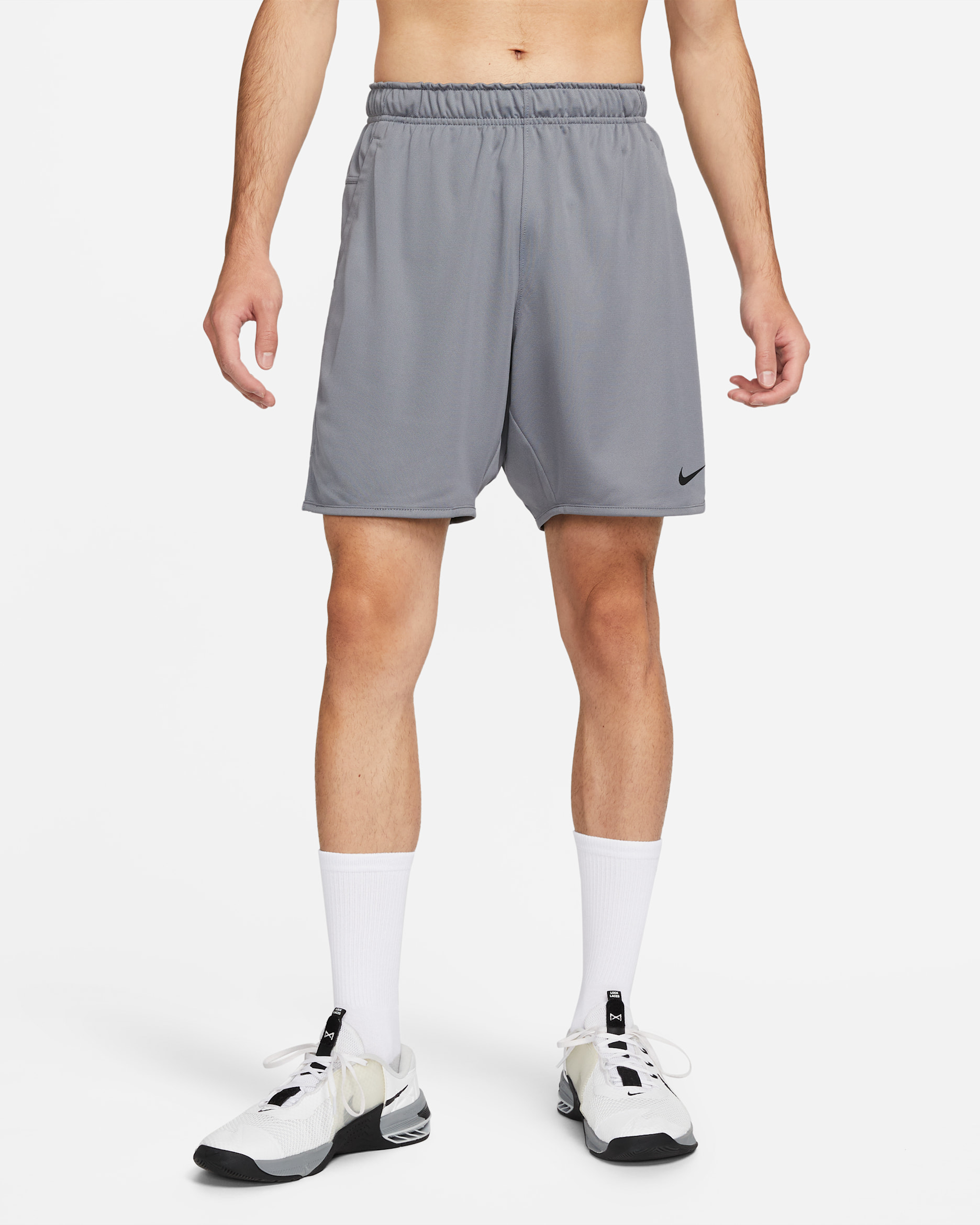 Nike Totality Men's Dri-FIT 18cm (approx.) Unlined Versatile Shorts - Smoke Grey/Black/Smoke Grey/Black