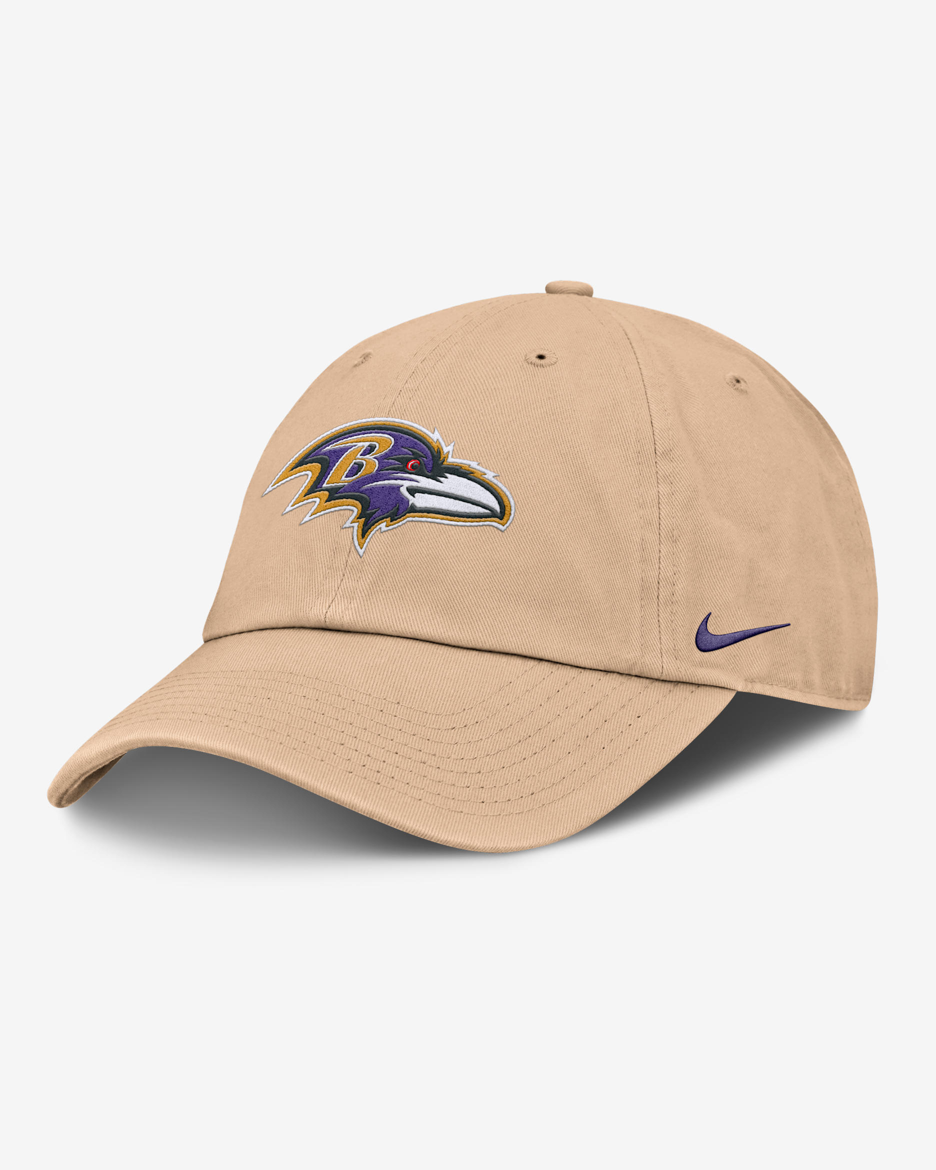 Baltimore Ravens Club Men's Nike NFL Adjustable Hat - Desert