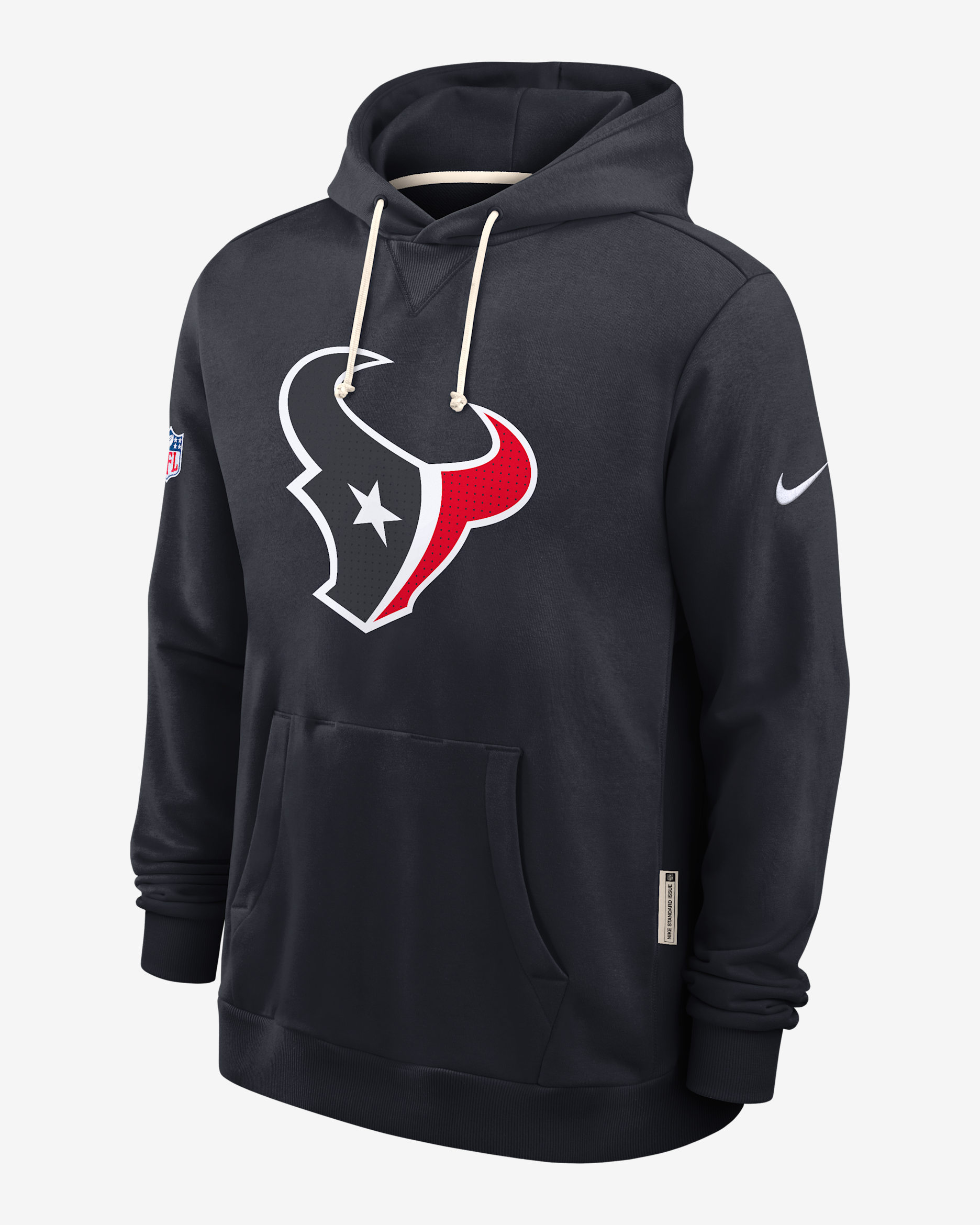 Sudadera con gorro sin cierre Nike Dri-FIT de la NFL para hombre Houston Texans Initial Home Sideline - Azul