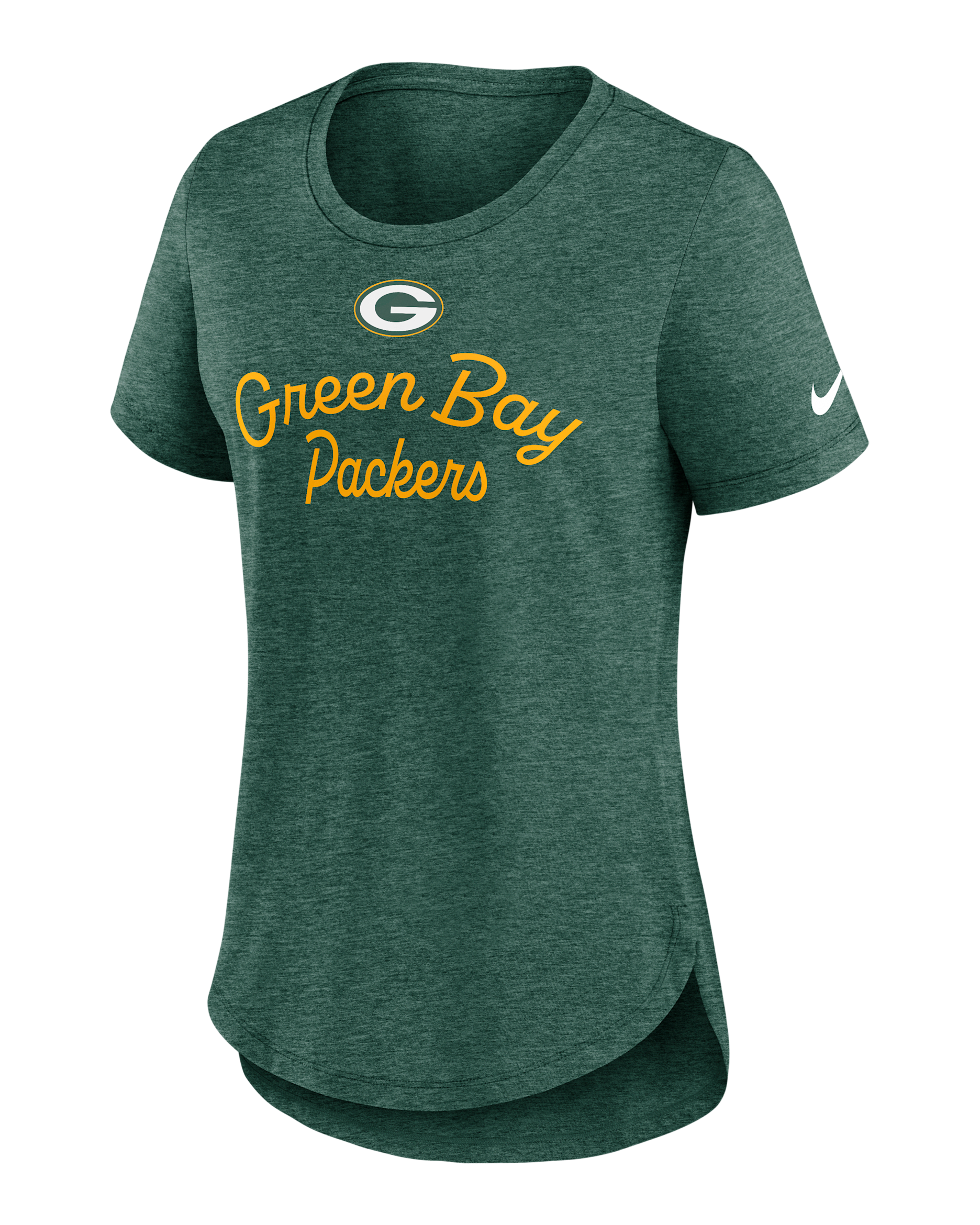 Green Bay Packers Script Women's Nike NFL T-Shirt - Green