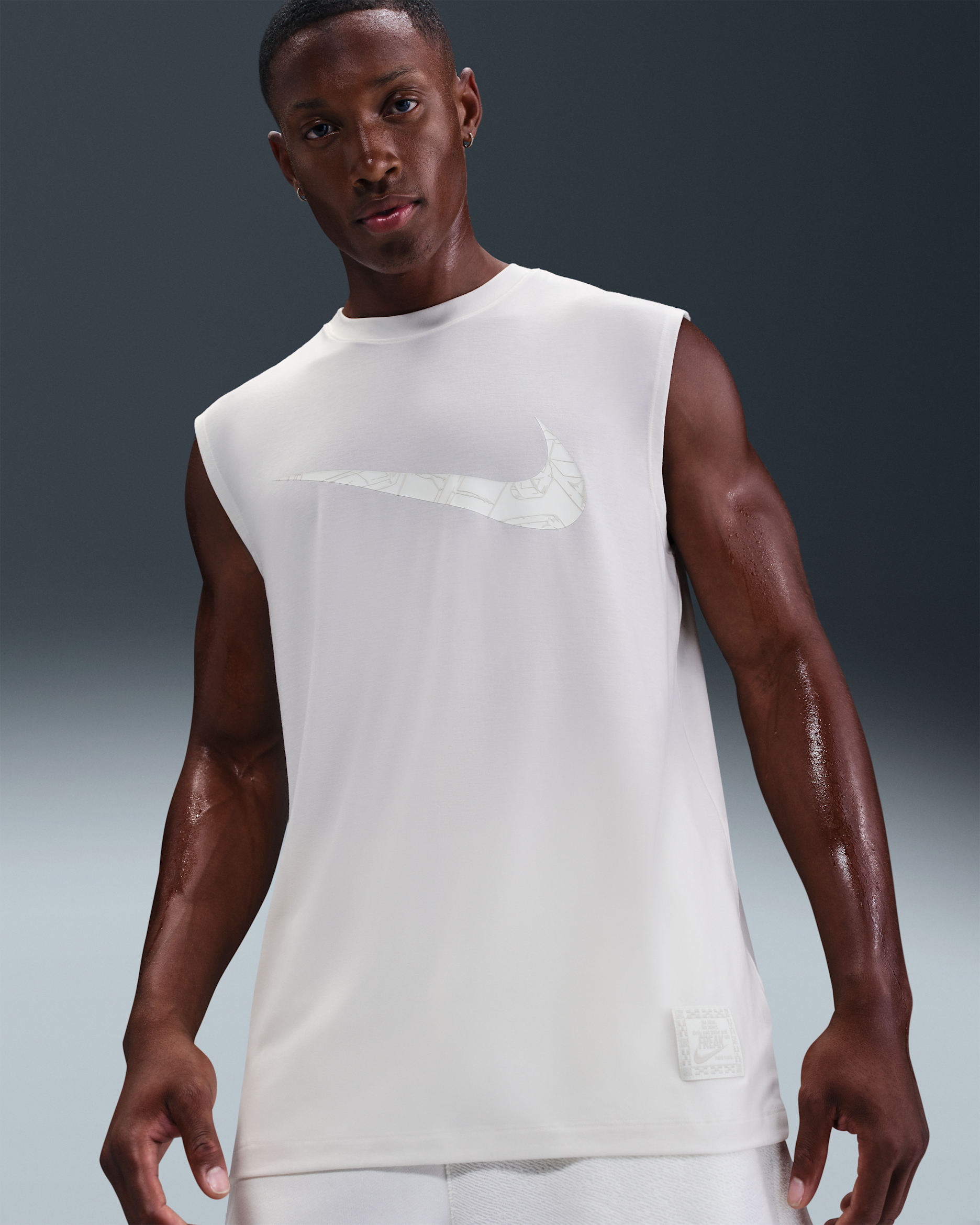 Playera de básquetbol Dri-FIT para hombre Giannis - Vela/Marrón verdoso claro
