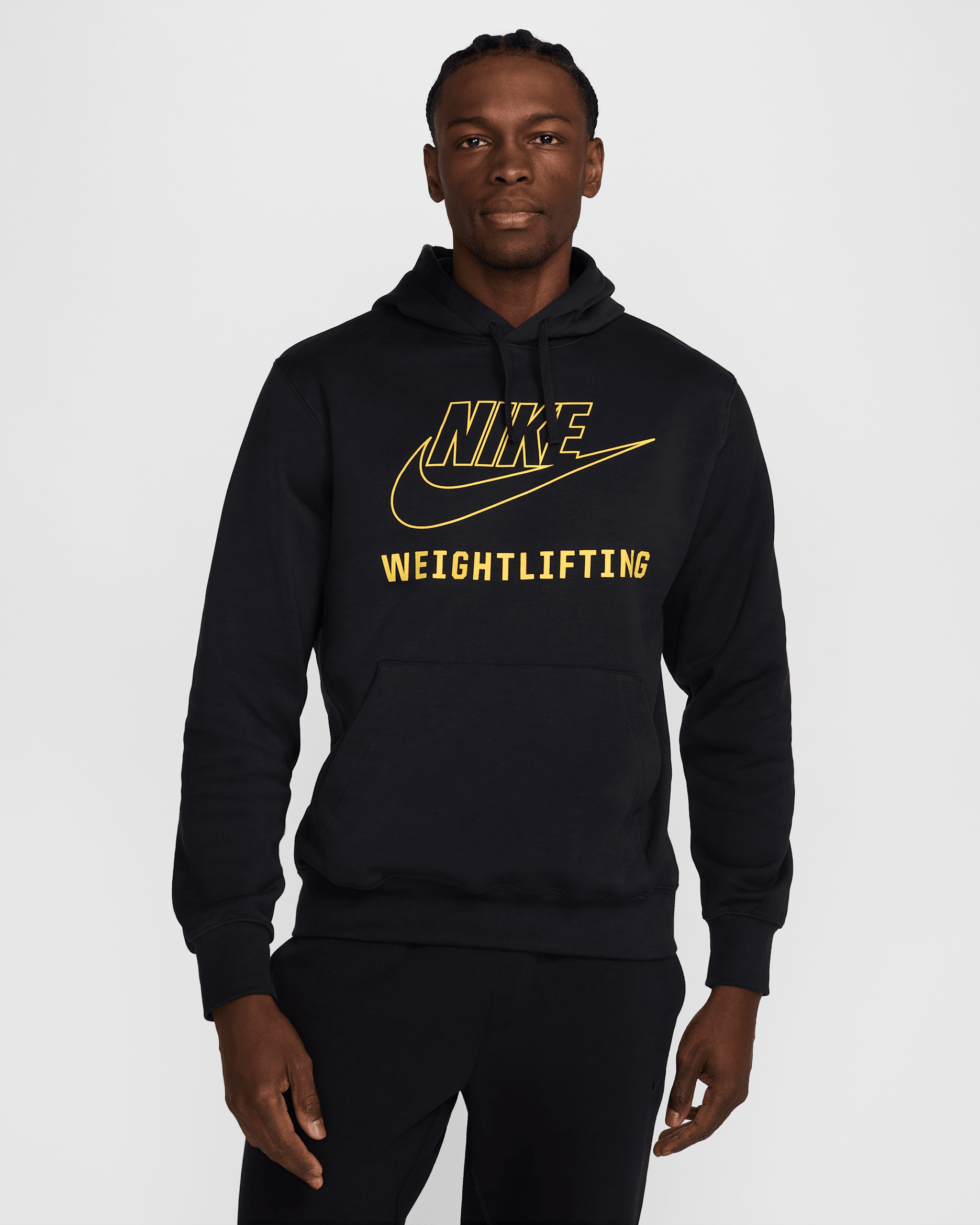 Nike Men's Weightlifting Pullover Hoodie - Black