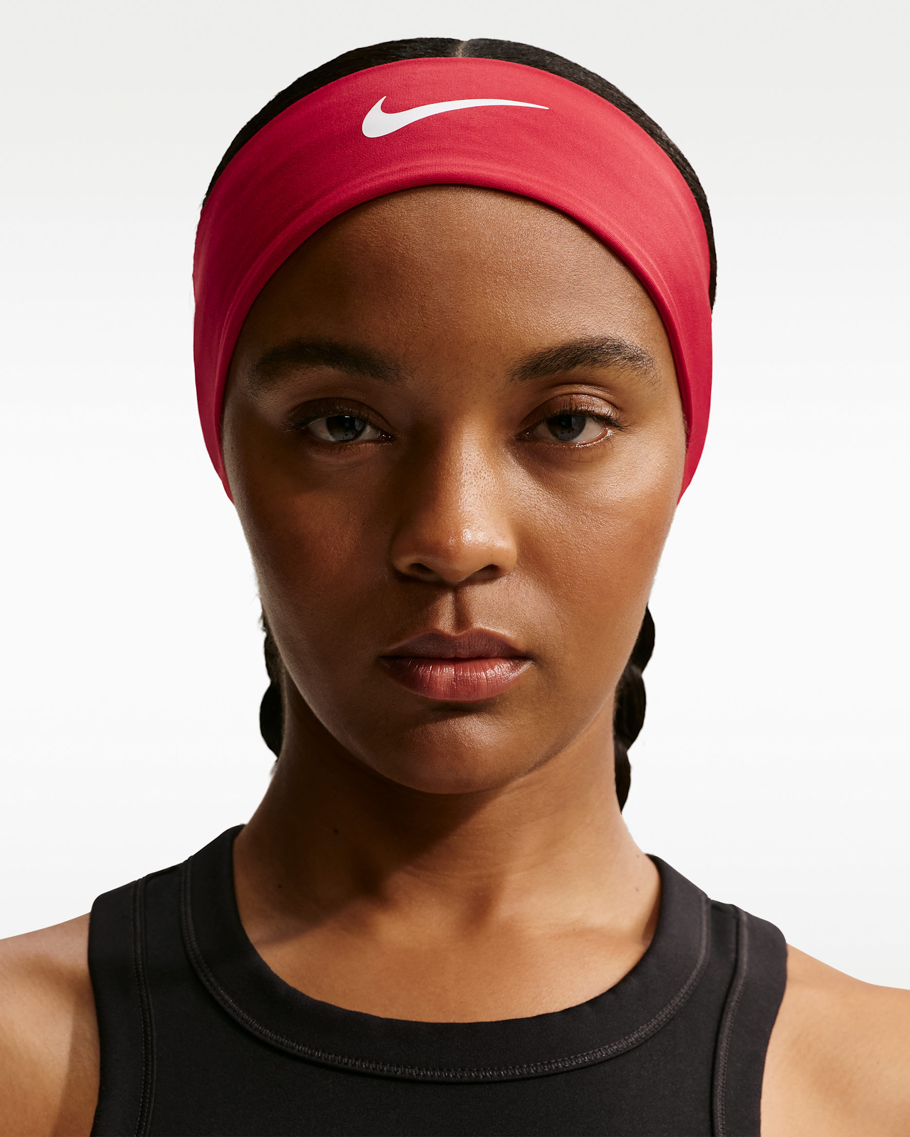 나이키 퓨리 클래식 드라이 핏 헤드밴드 - 유니버시티 레드/화이트/화이트