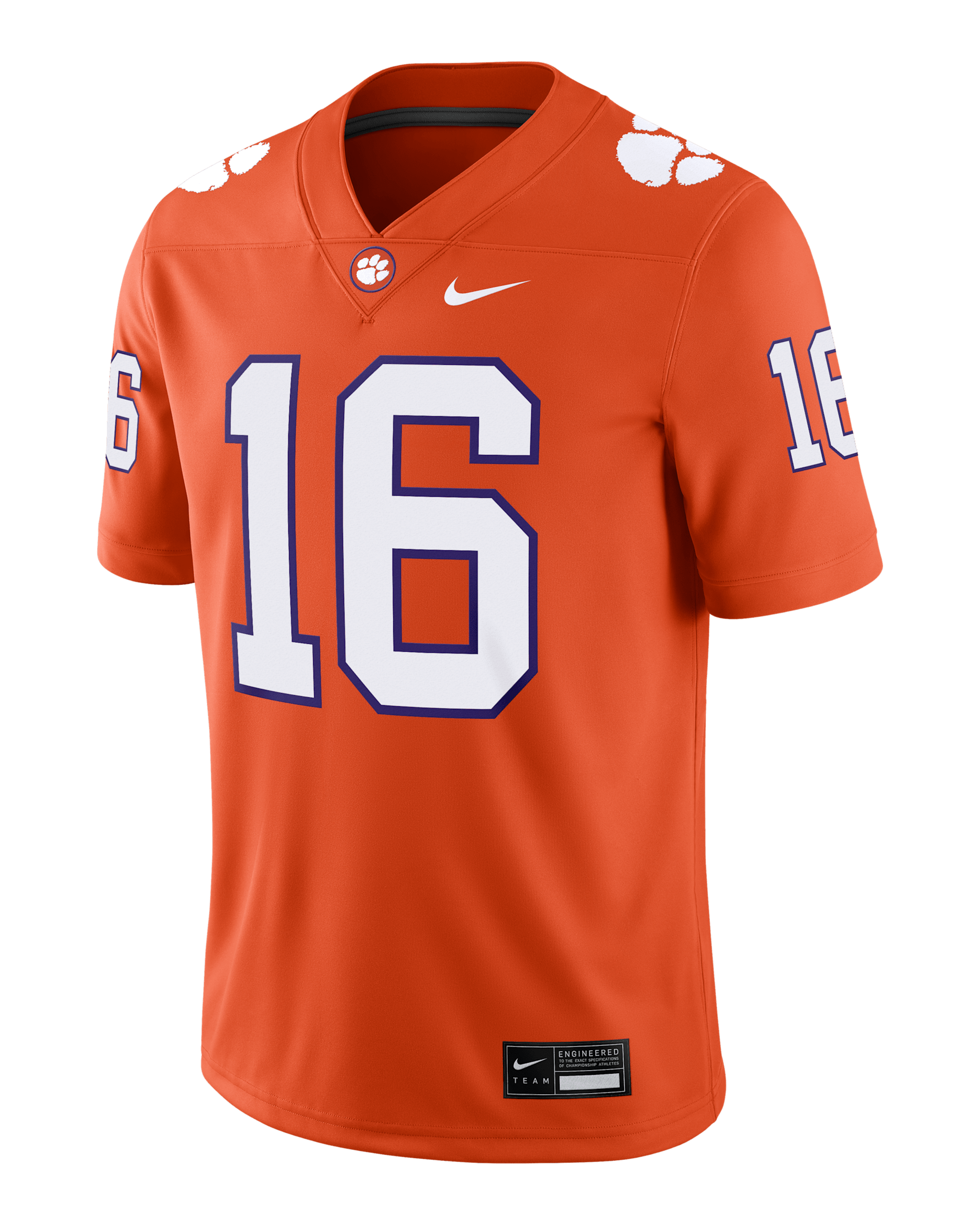 Clemson Tigers Men's Nike Dri-FIT College Game Jersey - Orange