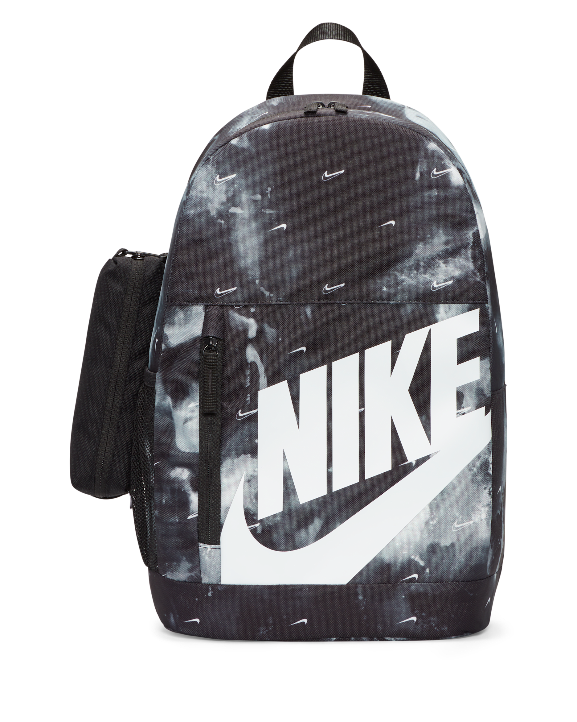 Nike Kids' Printed Backpack (20L) - Black/Black/White