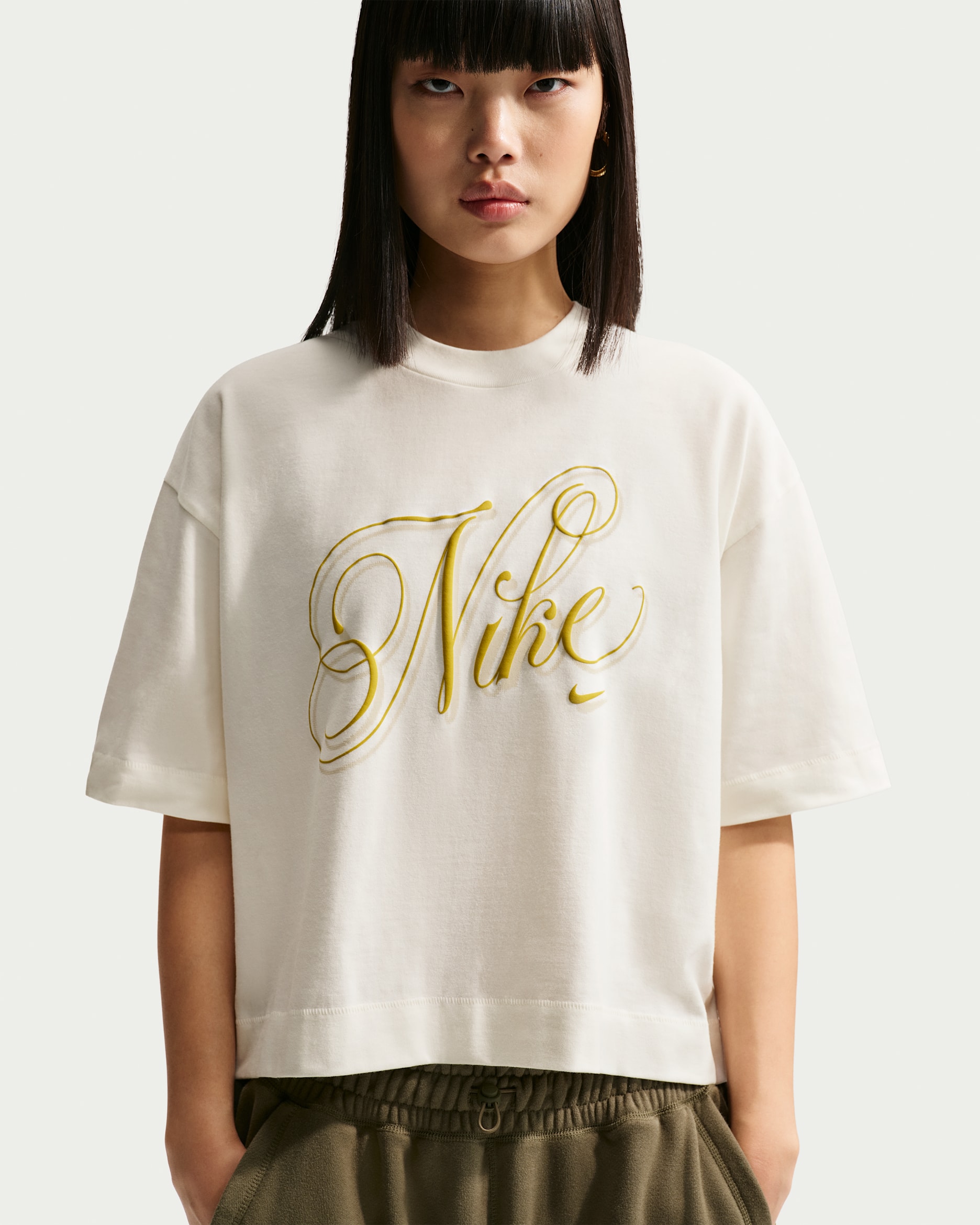 Nike Sportswear Women's Oversized Short-Sleeve T-Shirt - Sail