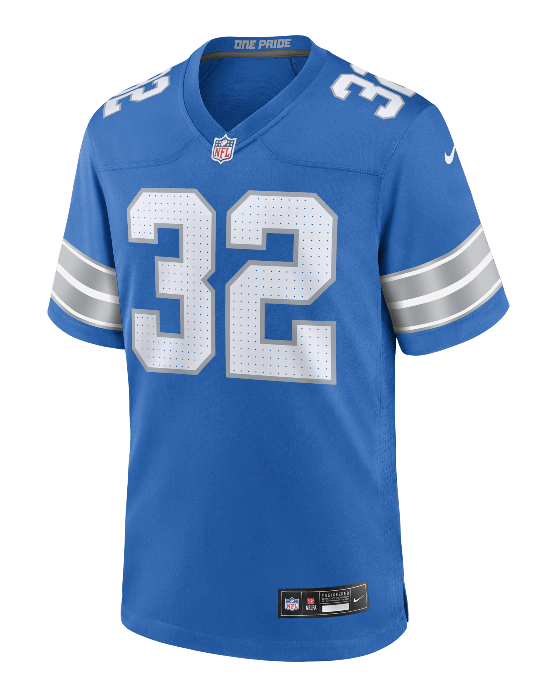 Brian Branch Detroit Lions Men's Nike NFL Game Football Jersey - Blue