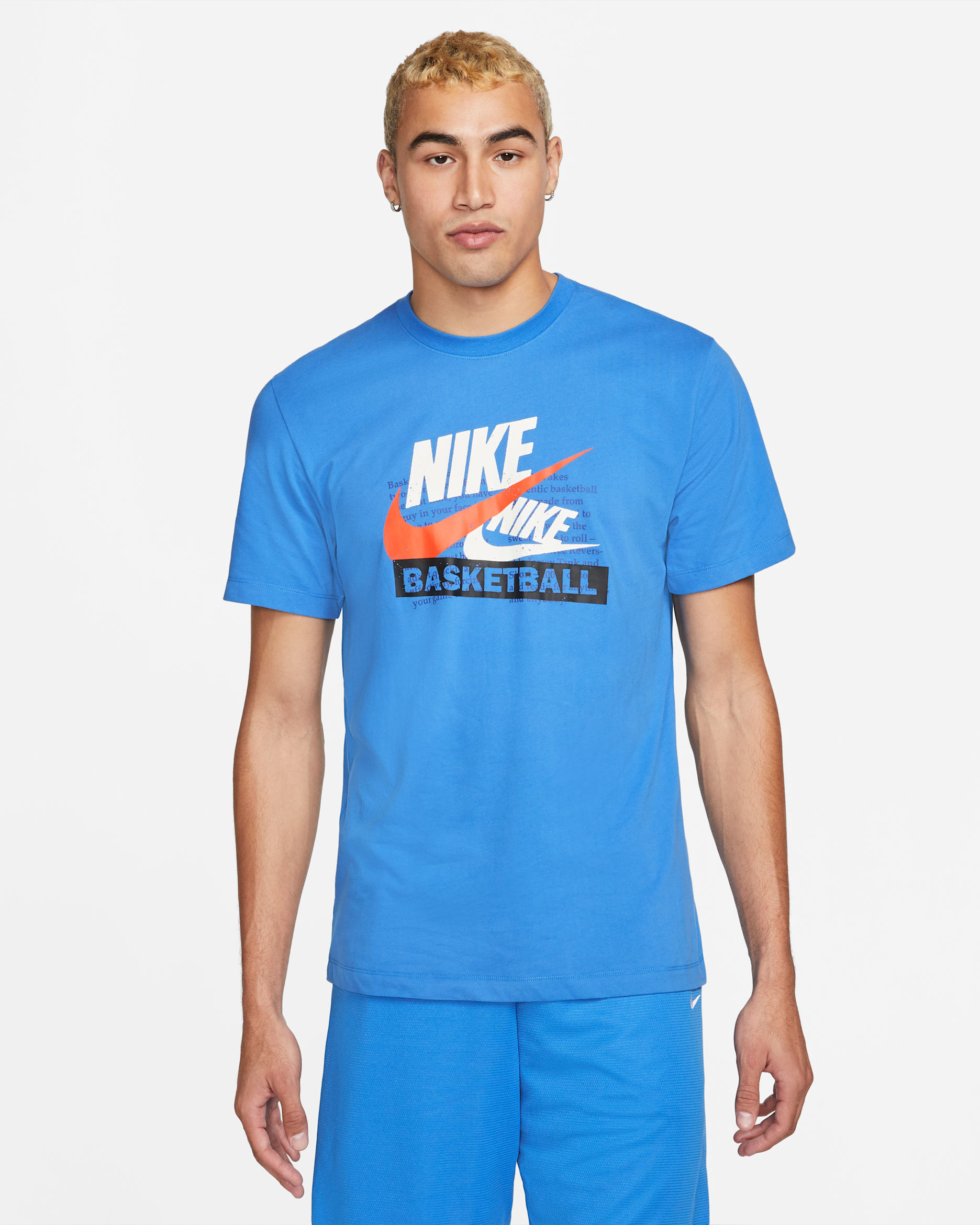 Nike Dri-FIT Men's Basketball T-Shirt - Light Photo Blue